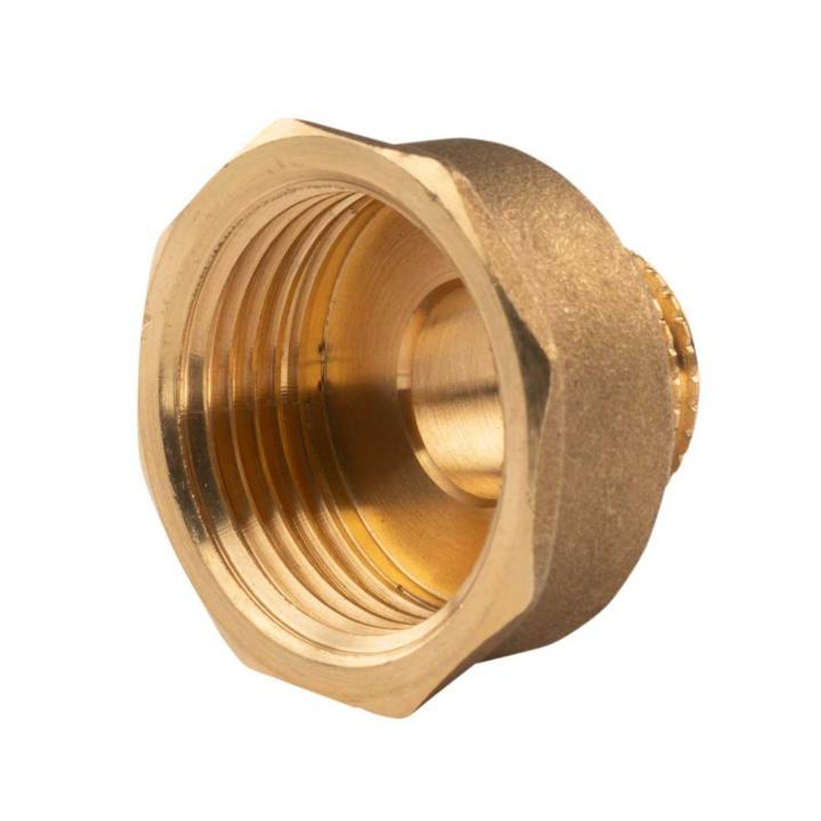 Messing Gewinde-Fitting Reduzierstück 1"IG (DN 25) - 1/2"AG (DN 15) - schwere Ausführung – Bild 2 von 2