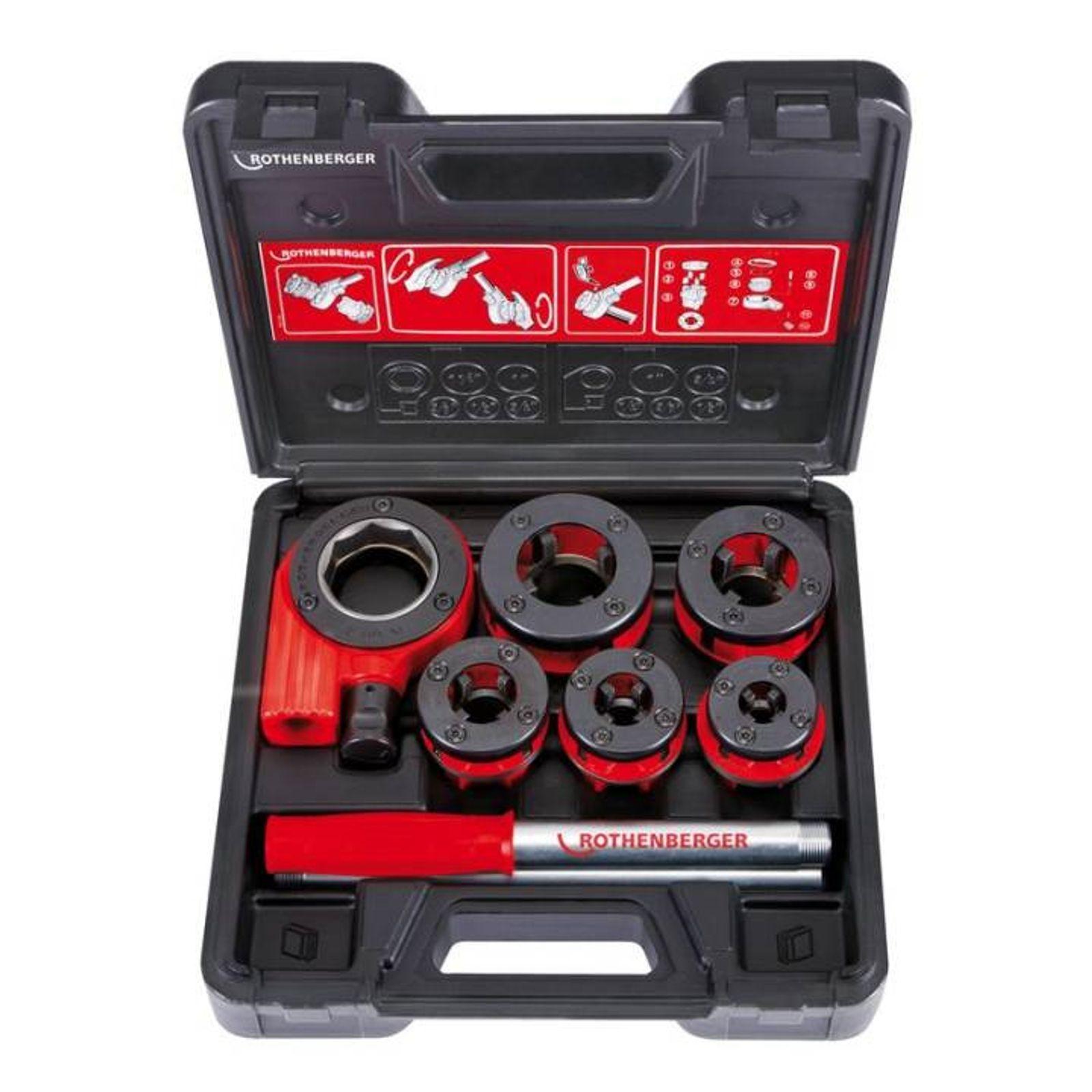 Rothenberger Ratschen-Gewindeschneidkluppen Set SUPER Cut 3/8 - 1 1/4 Zoll – Bild 2 von 5