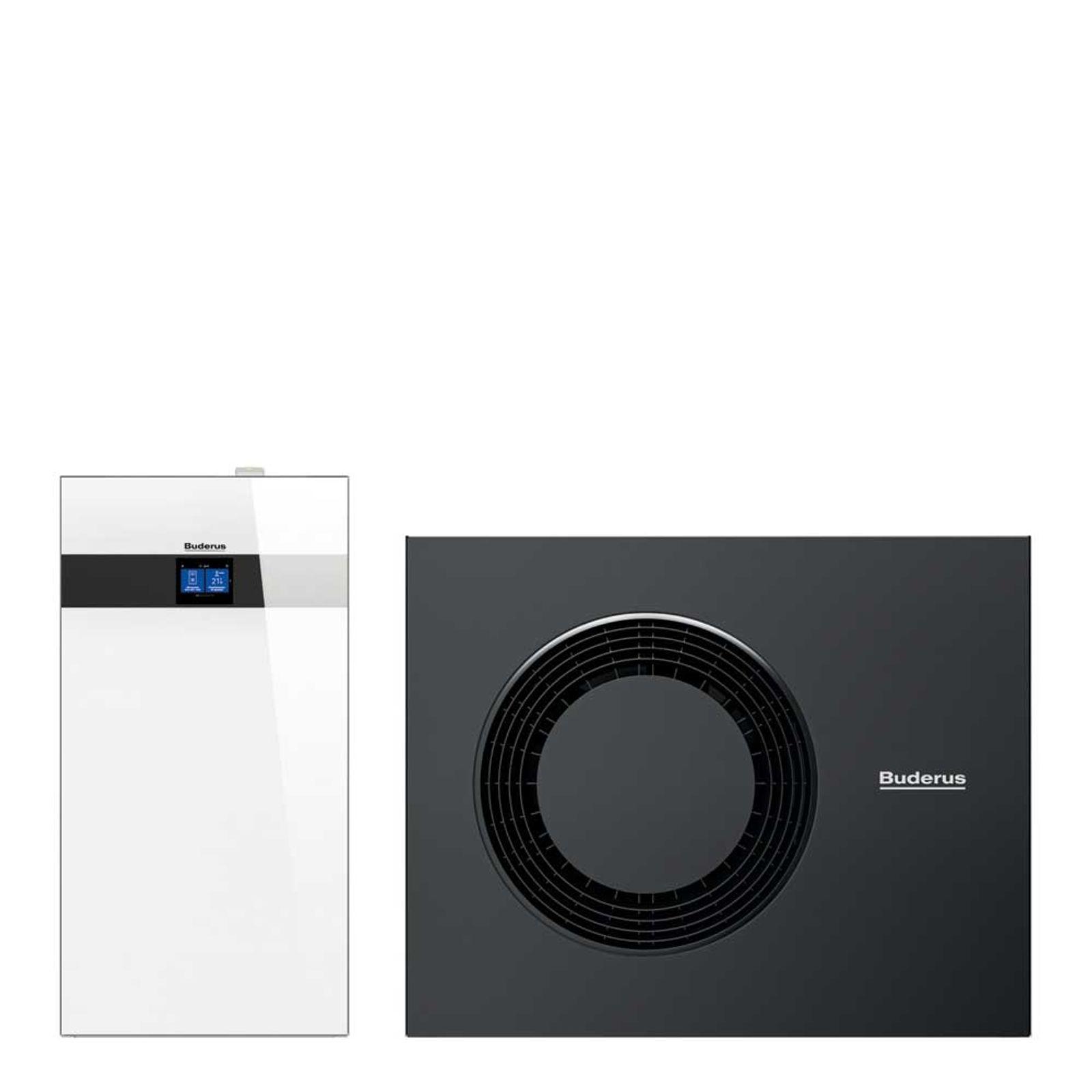 Buderus Luft-Wasser-Wärmepumpe Logaplus M WLW186i-10 AR TP70 weiss
