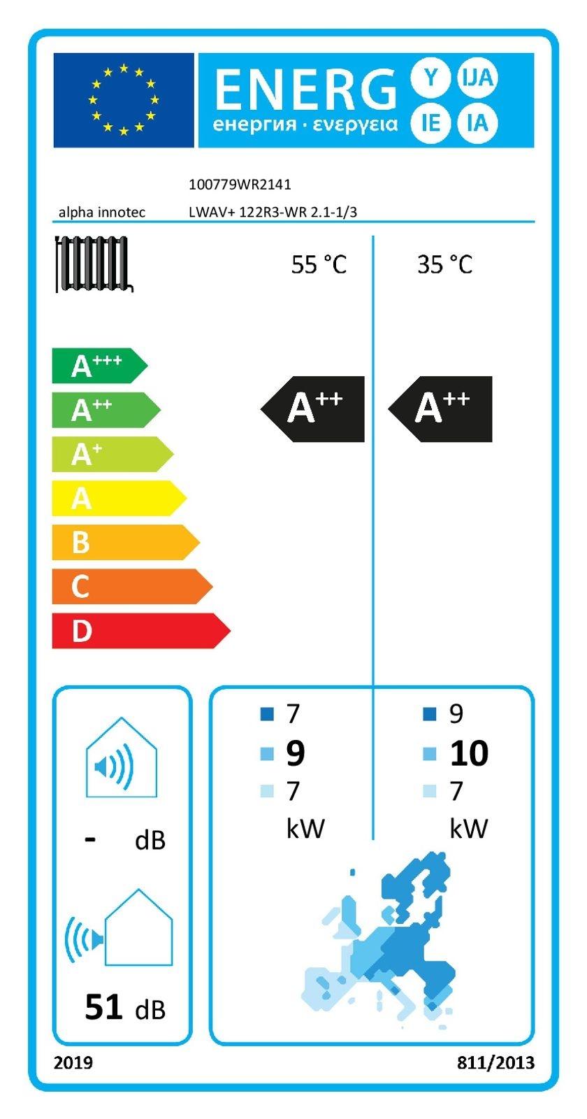alpha innotec alira V-line - LWAV+ 122R3-WR 2.1-1/3 - Luft/Wasser-Wärmepumpe invertergeführt zur Außenaufstellung – Bild 2 von 2