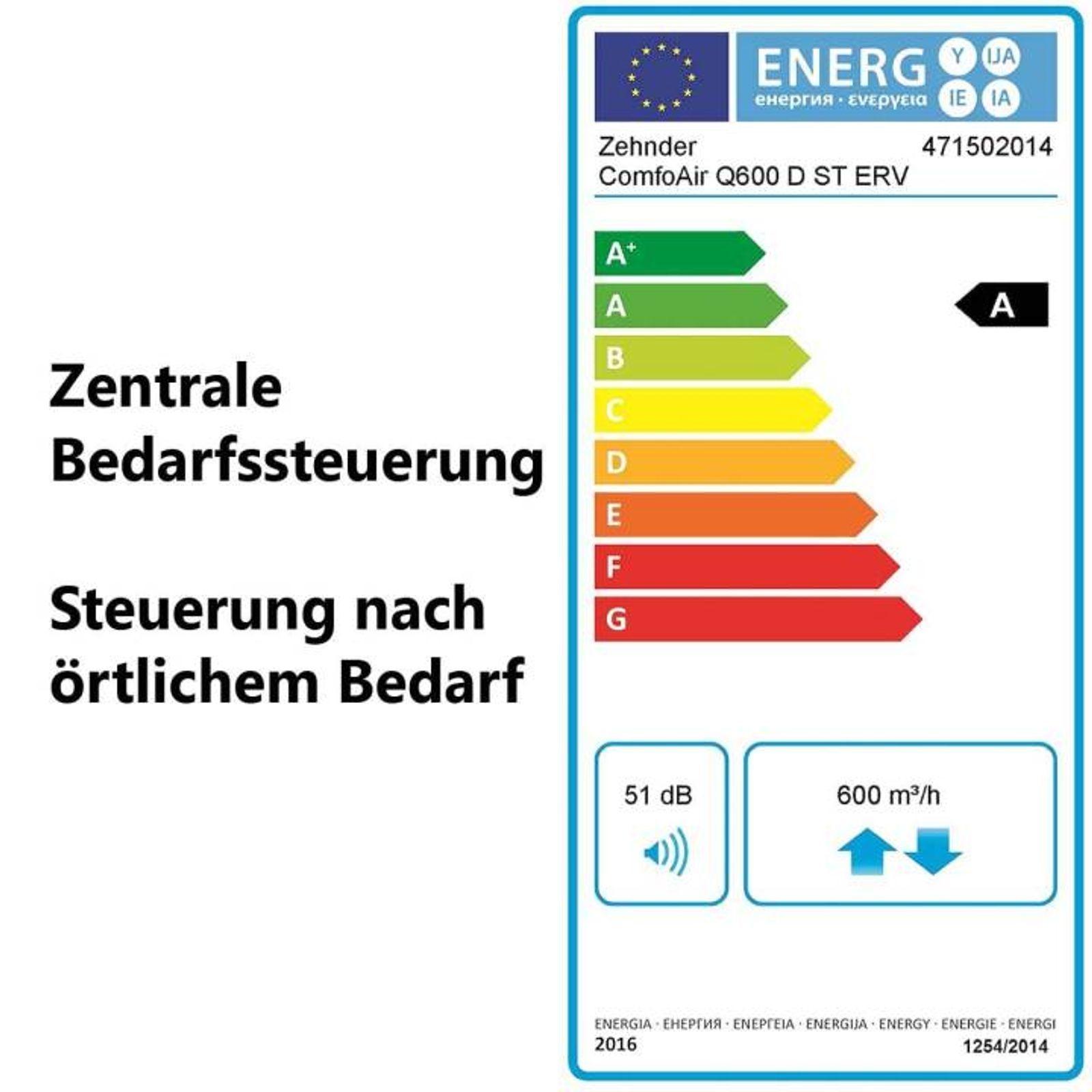Zehnder ComfoClime Cool Komfort-Paket 36 mit Lüftungsgerät ComfoAir Q600 ST Enthalpie – Bild 11 von 12