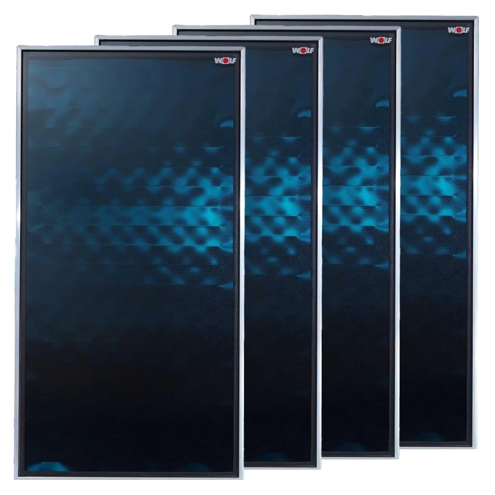Wolf Solar Paket 9,2 m² mit 4 Flachkollektoren TopSon F3-1, SM1-2 Regelung – Bild 2 von 9