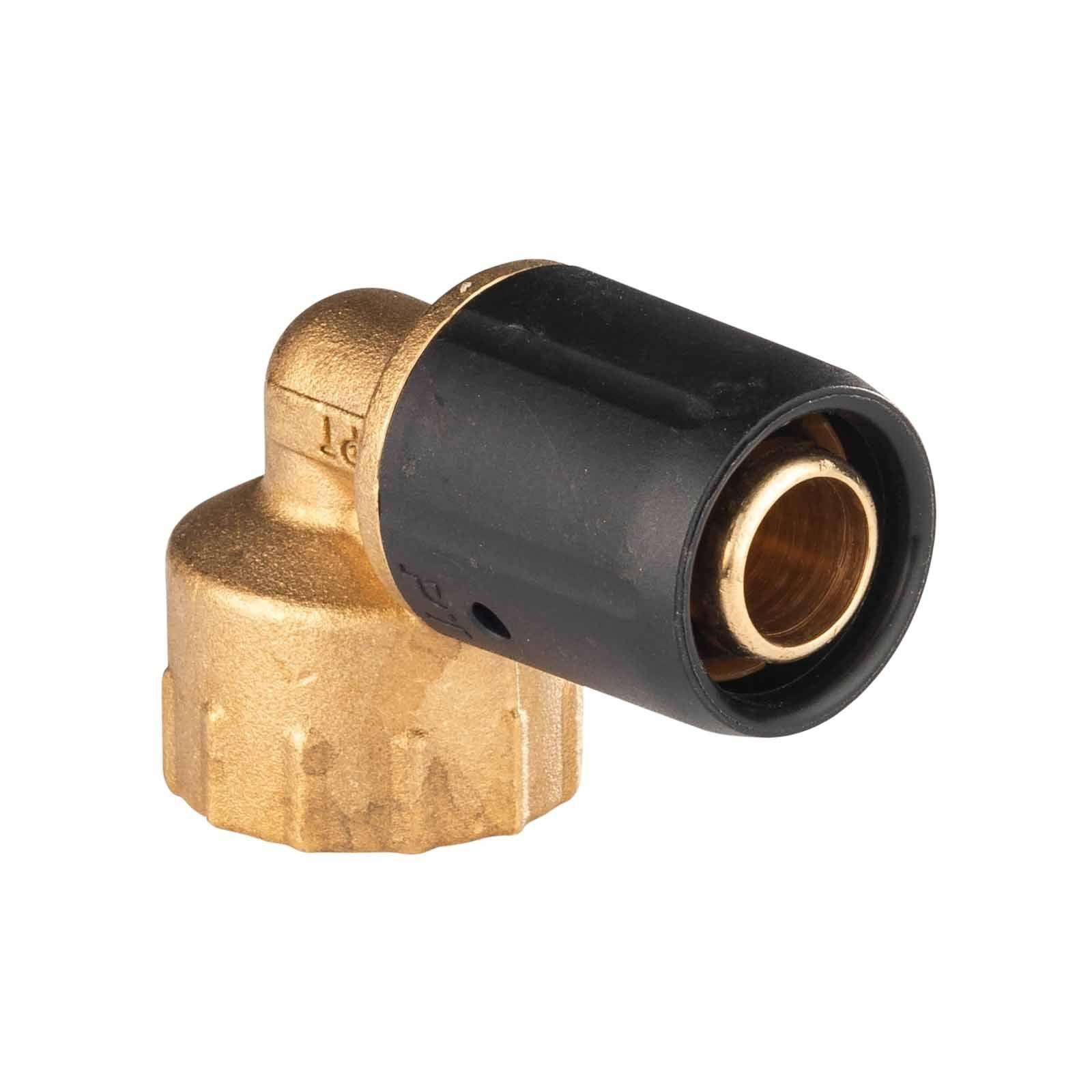 Selfio-Steck Aluverbund Steckfitting Winkel 90 Grad Innengewinde 20 x 2 - 1/2" DVGW – Bild 2 von 2