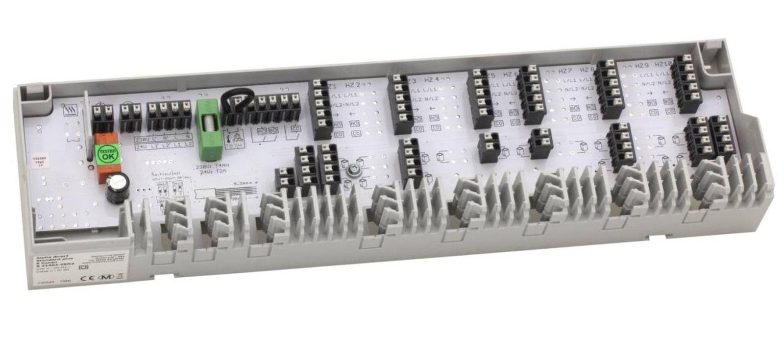 Anschlussleiste Alpha Basis direct Standard Plus 230 V für 6 Heiz- und Kühlzonen – Bild 2 von 3