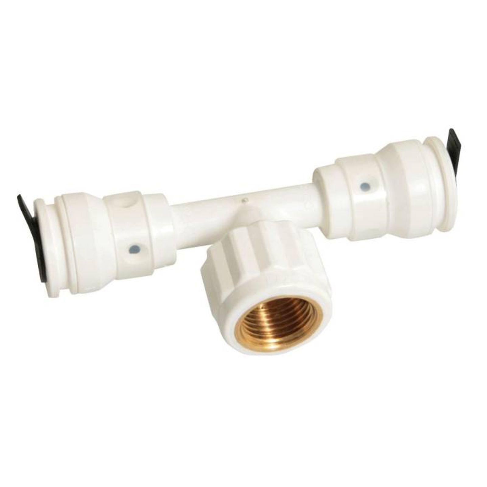 Aluverbund Steckfitting Henco Vision T-Stück Innngewinde 20 x 2 - 1/2" - 20 x 2 10 Stück – Bild 2 von 3