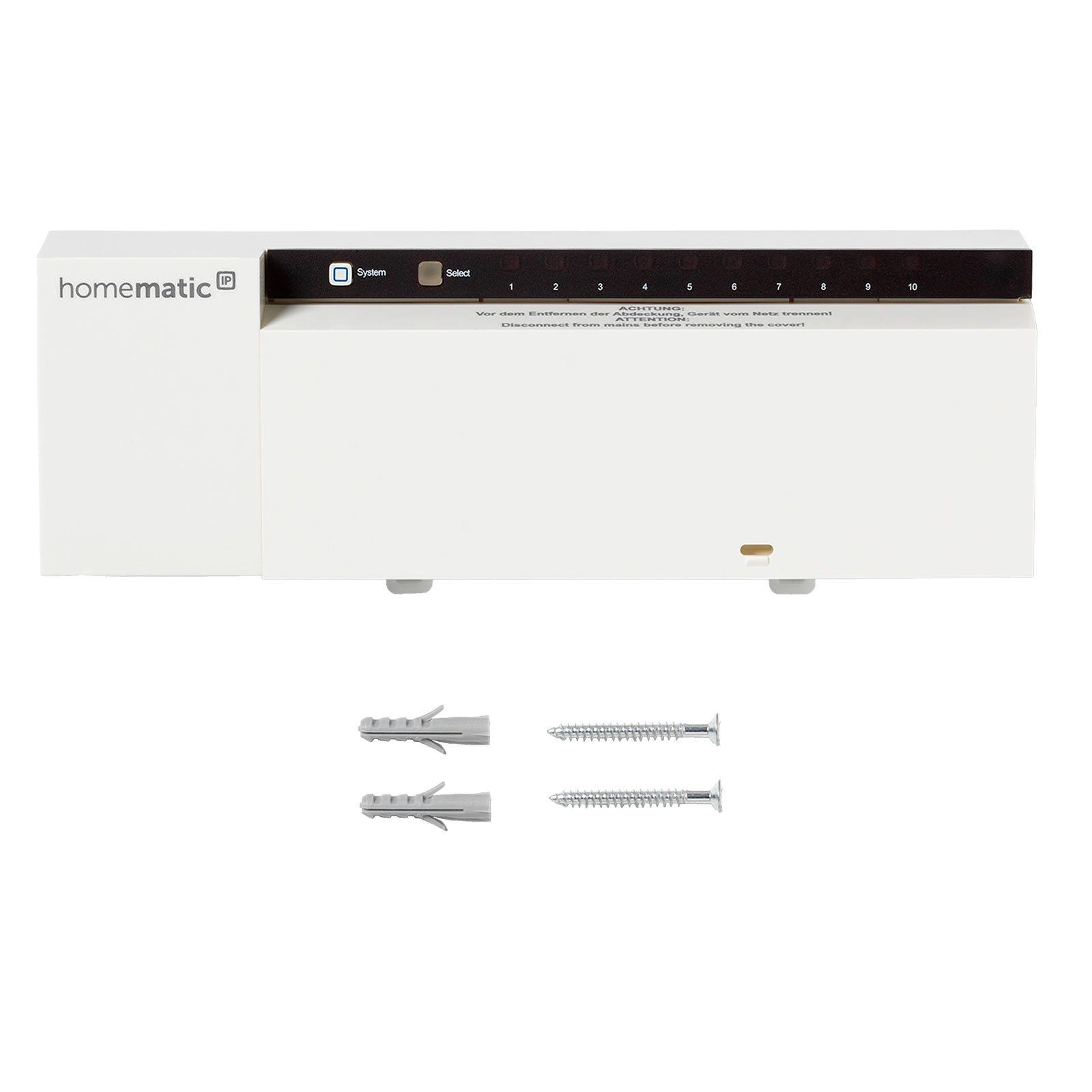 Homematic IP Smart Home Fußbodenheizungsaktor HmIP-FAL230-C10 - 10-fach, 230 V