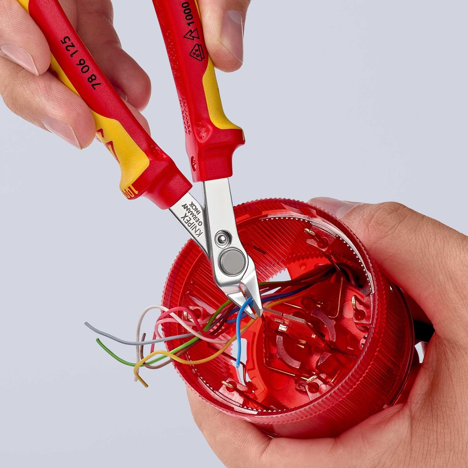 KNIPEX Electronic Super Knips® VDE-geprüfte Präzisionszange 125 mm – Bild 11 von 11