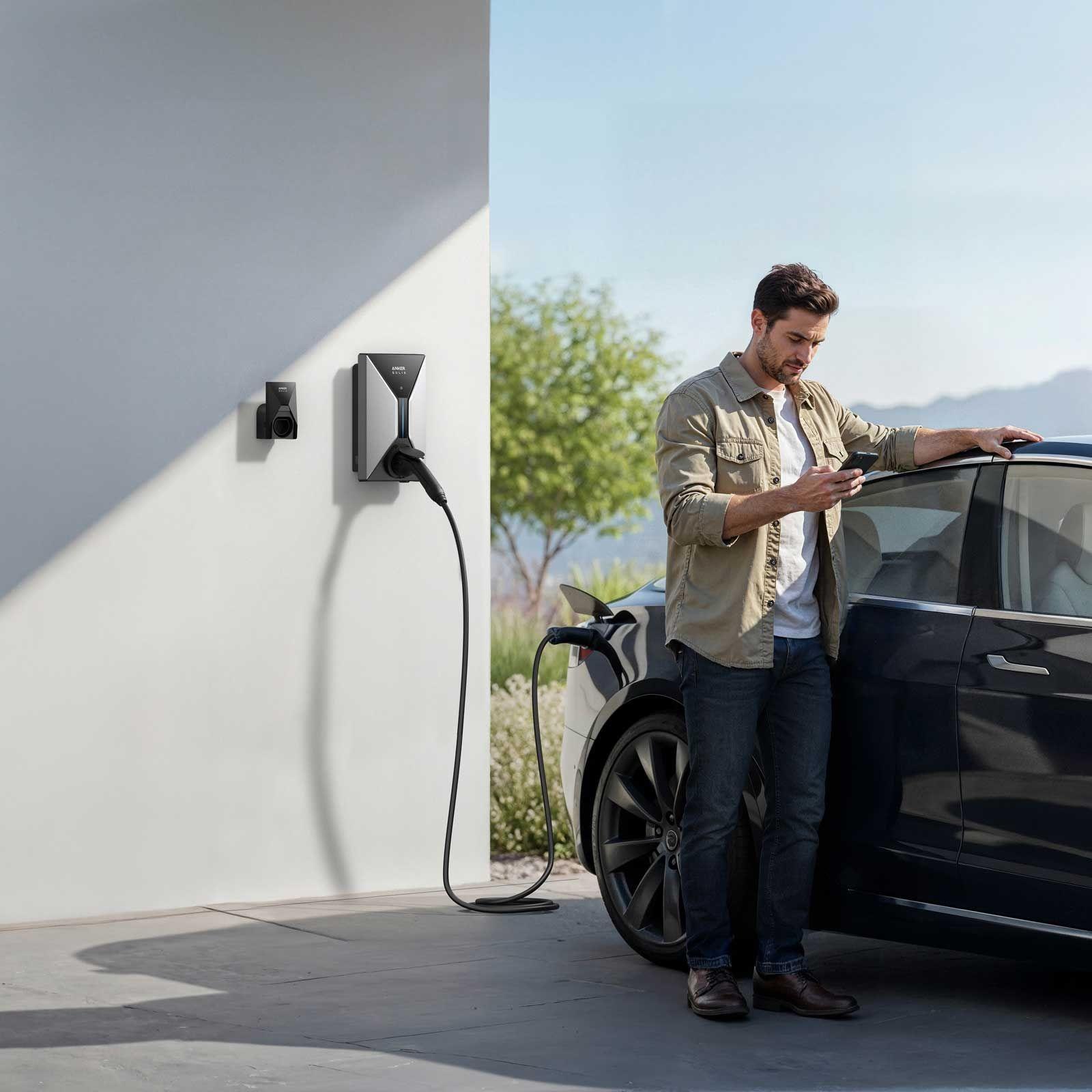 Anker SOLIX V1 Wallbox - Smartes EV-Ladegerät 11 kW Steckdosen-Version – Bild 6 von 11