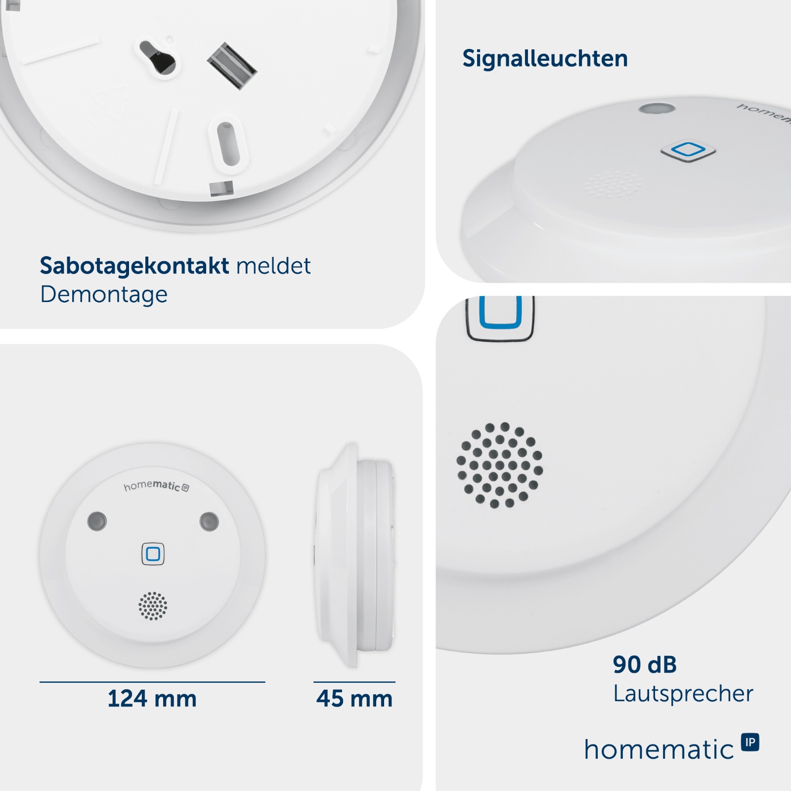 Homematic IP Smart Home Alarmsirene - innen HmIP-ASIR-2 – Bild 15 von 17