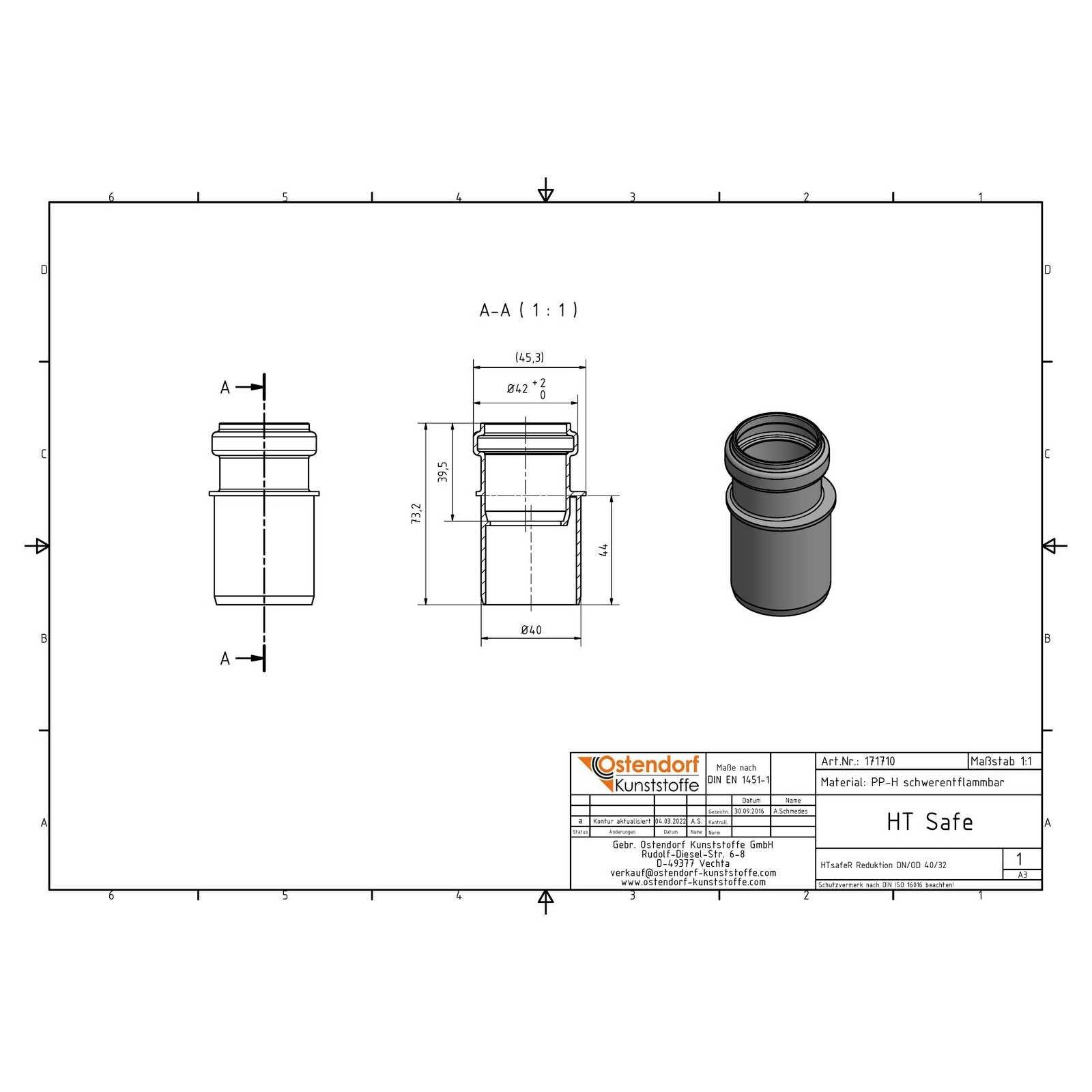 HTsafeR Reduktion DN 40/32