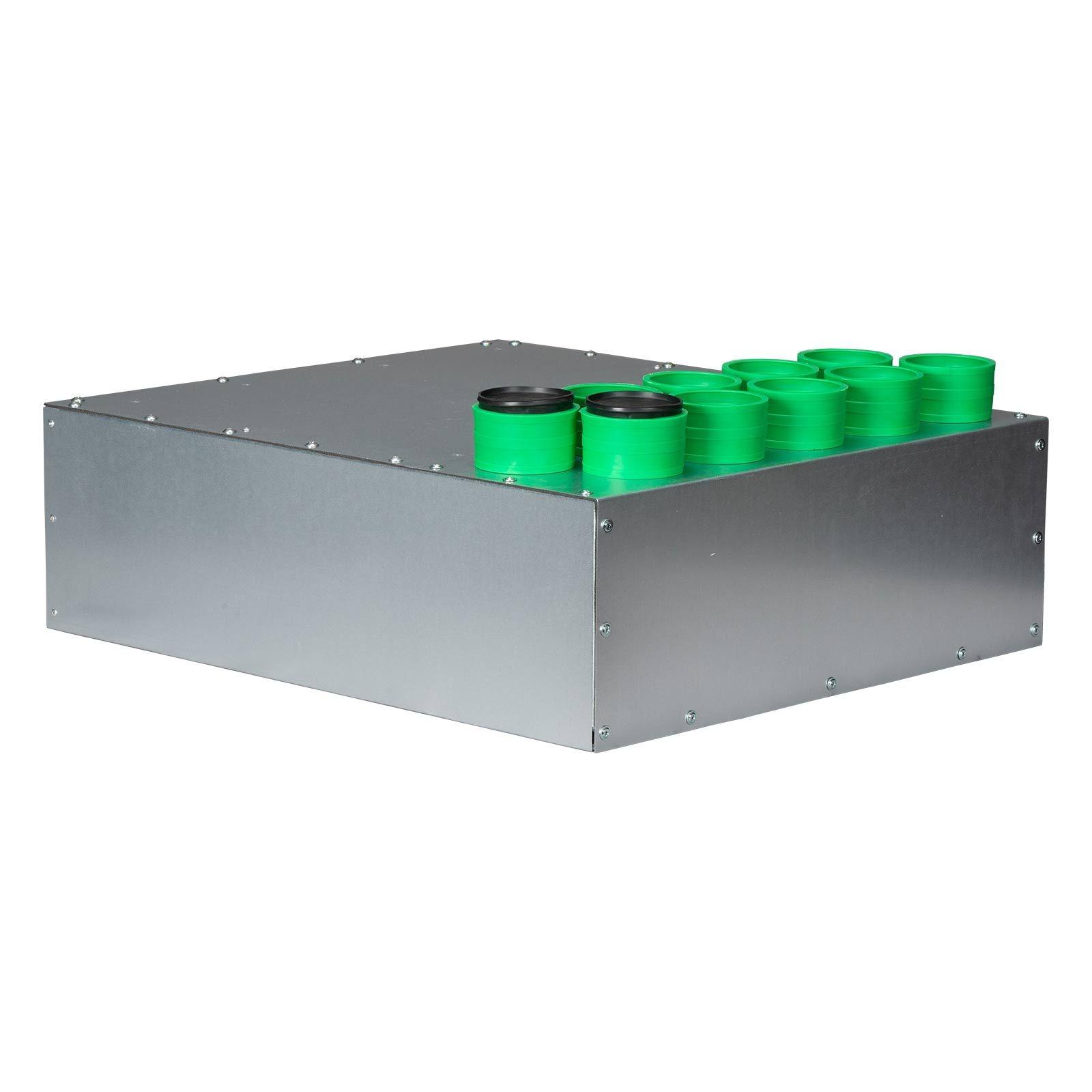 AERIVA Luftverteiler mit Schalldämpfer DN 160, 10 x DN 75