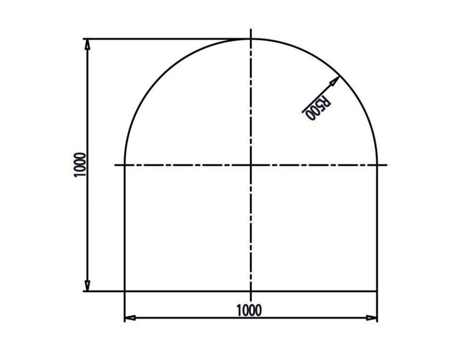 Haas+Sohn Bodenplatte Glas für Kaminofen A3 Quadrat Glas – Bild 7 von 11