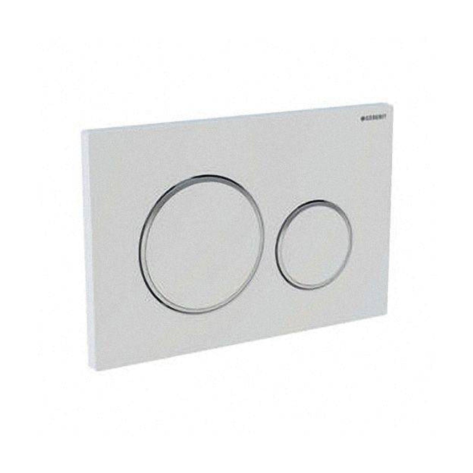 GEBERIT Betätigungsplatte SIGMA20 für 2-Mengen-Spülung, weiss / glanzchrom – Bild 2 von 4