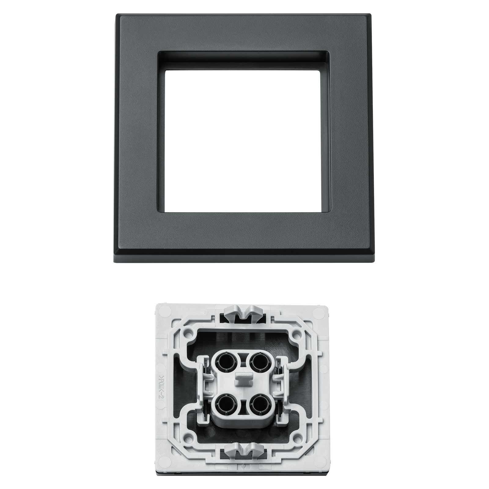 Homematic IP Smart Home Tasterwippe für Markenschalter HmIP-BRA-A - mit Pfeilen anthrazit – Bild 6 von 8