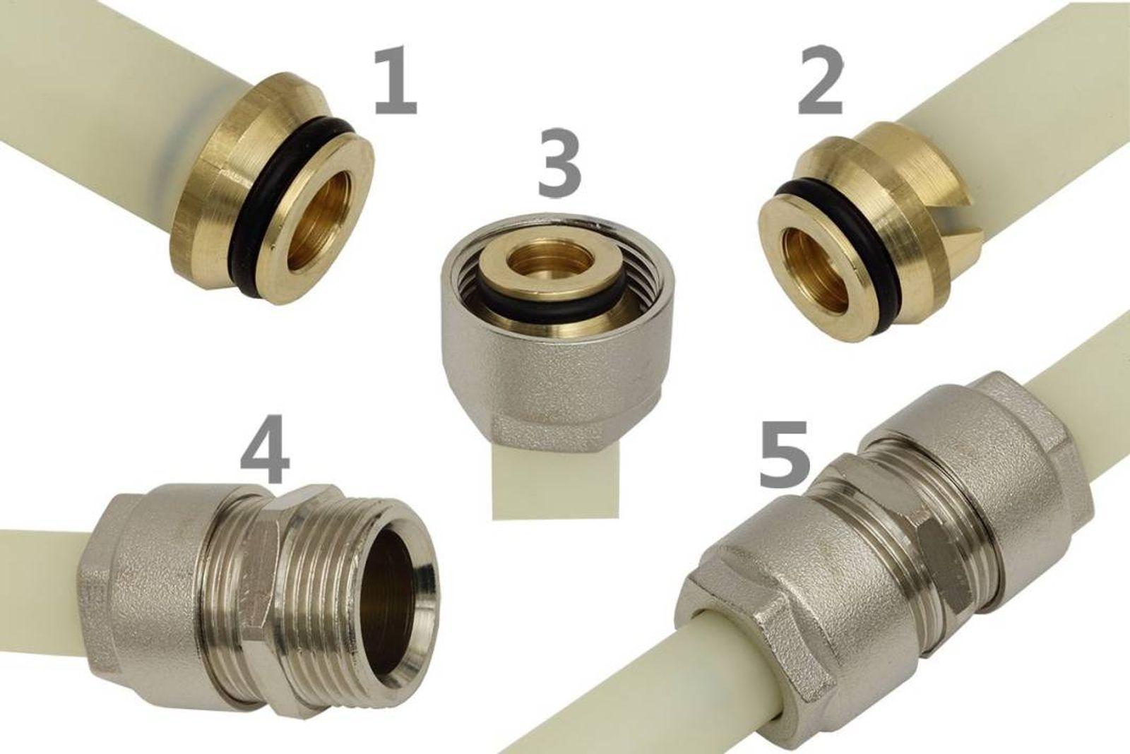 Rohrkupplung Universal 17 x 2 mm 20 Stück – Bild 3 von 3