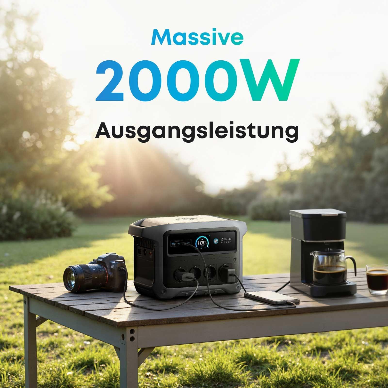 Anker SOLIX C1000X Gen2 Tragbare Powerstation - 1024 Wh | 2000 W – Bild 10 von 19