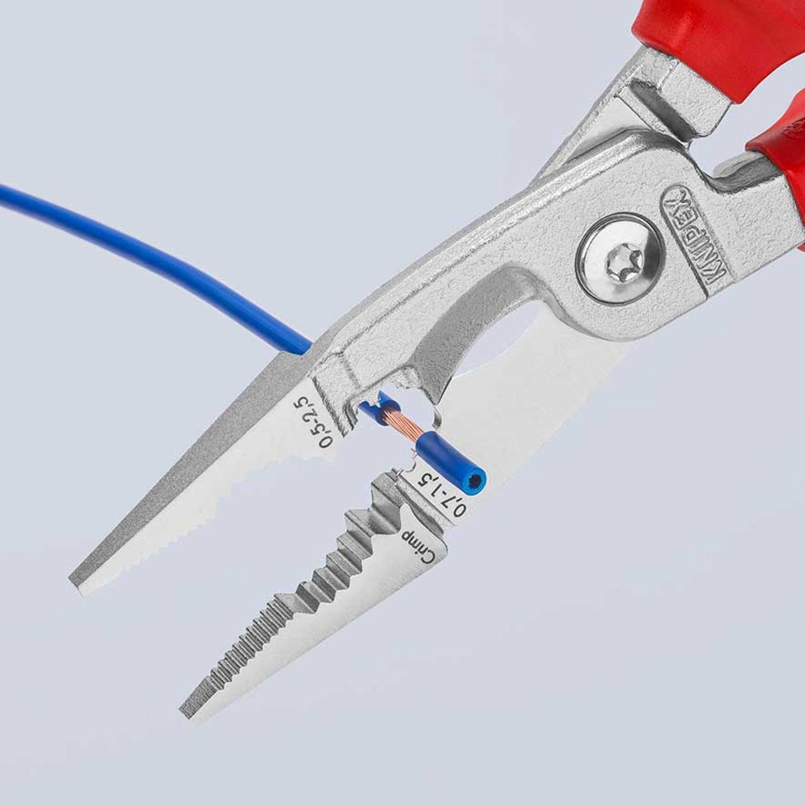 KNIPEX Elektro-Installationszange 200 mm – Bild 3 von 6