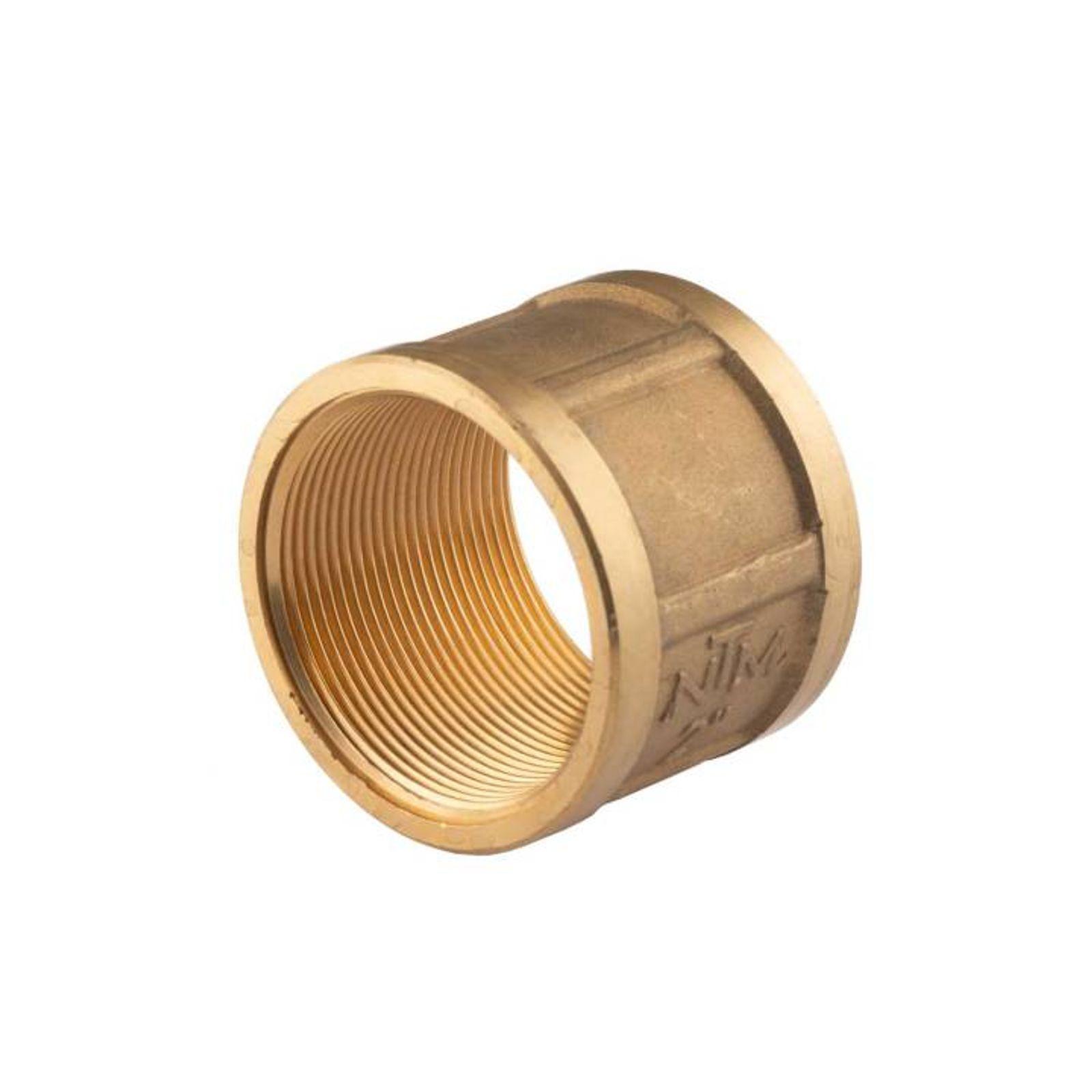 Messing Gewinde-Fitting Muffe 2" IG - 2" IG (DN 50) - schwere Ausführung – Bild 2 von 3