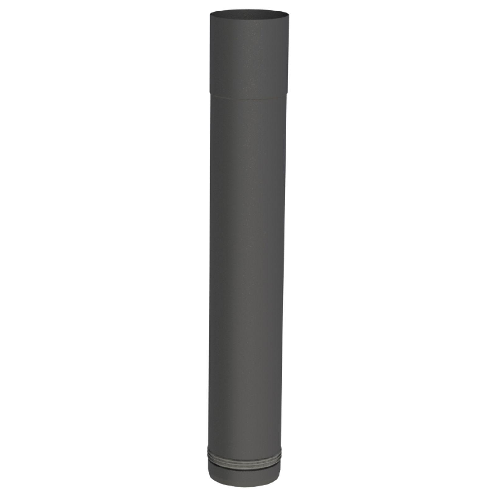 Jeremias PELLET-LINE Schiebeelement einteilig 080-420 mm Edelstahl schwarz Ø 80 mm