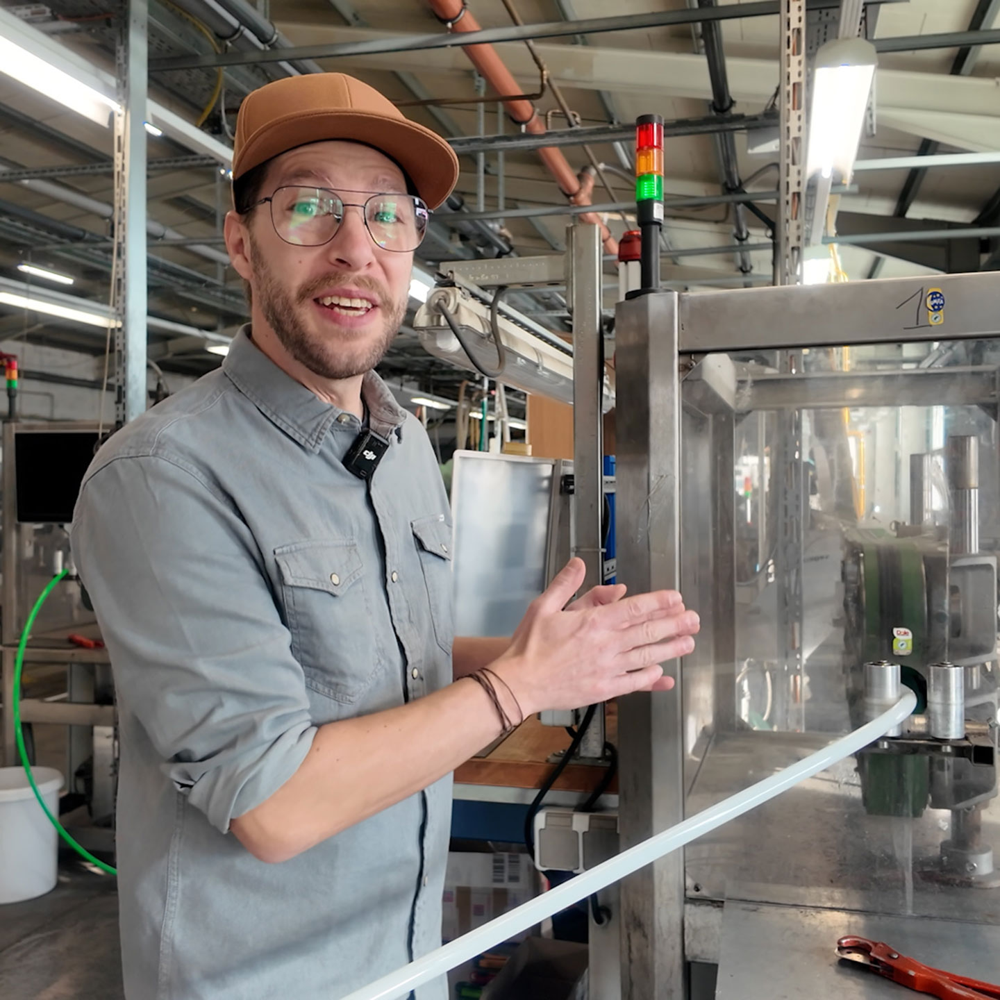 Fußbodenheizungsrohre in der Produktion