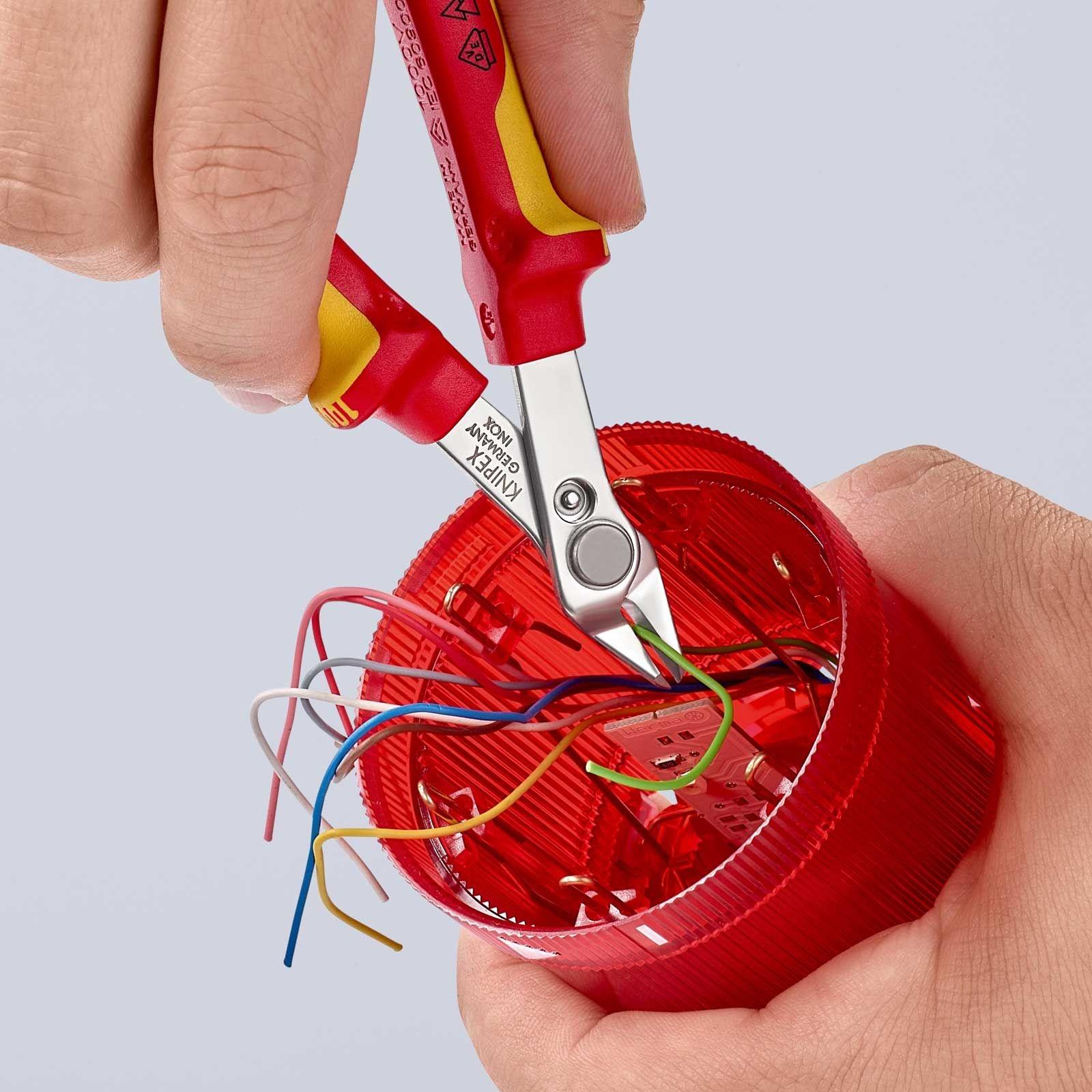 KNIPEX Electronic Super Knips® VDE-geprüfte Präzisionszange 125 mm – Bild 10 von 11