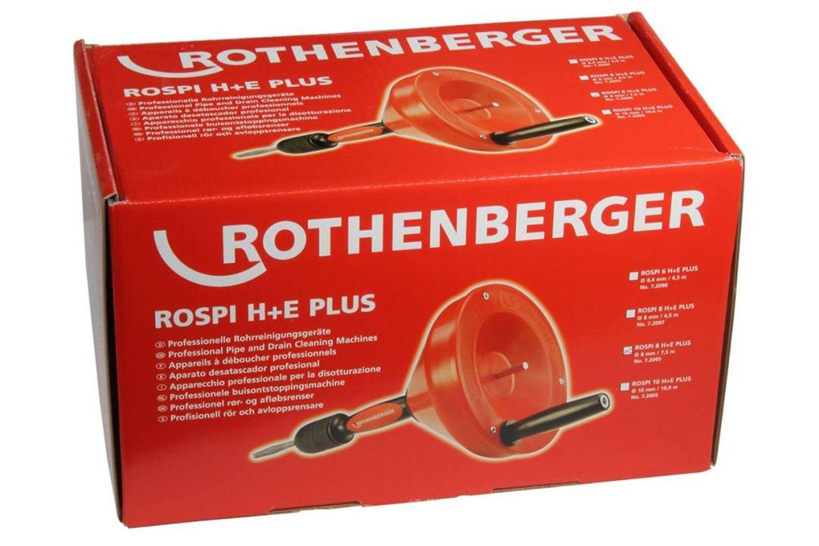 Rothenberger Rohrreinigungsgerät ROSPI 8 H+E PLUS, Hand- / Elektrobetrieb – Bild 7 von 9