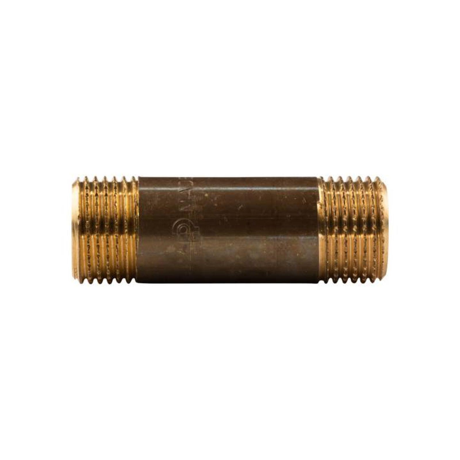 Messing Gewinde-Fitting Distanz Doppelnippel 1/2"-1/2" L= 60 mm, schwere Ausführung – Bild 2 von 2