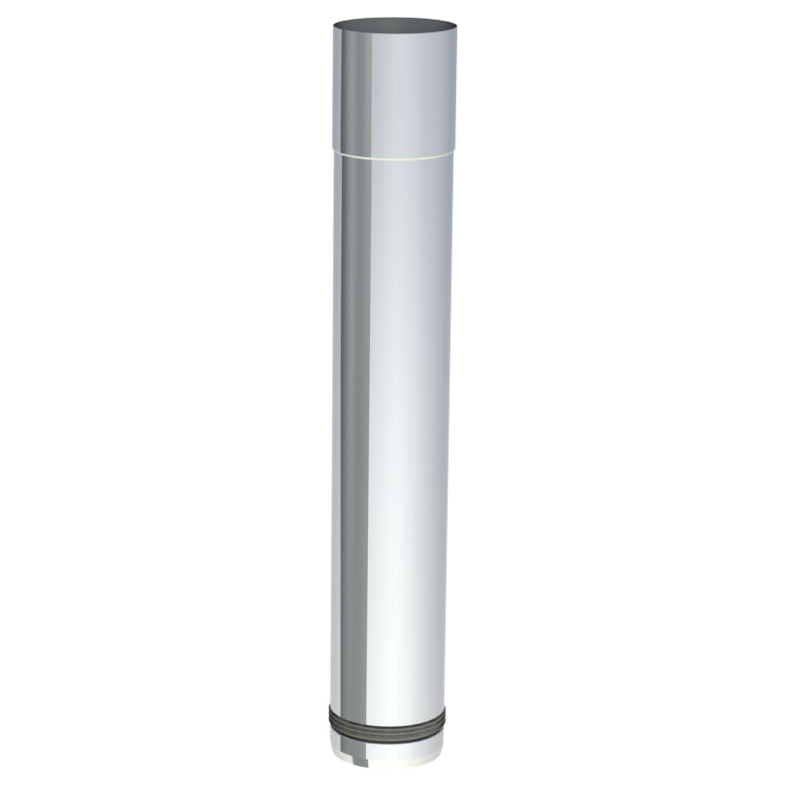 Jeremias PELLET-LINE Schiebeelement einteilig 080-420 mm Edelstahl unlackiert Ø 80 mm