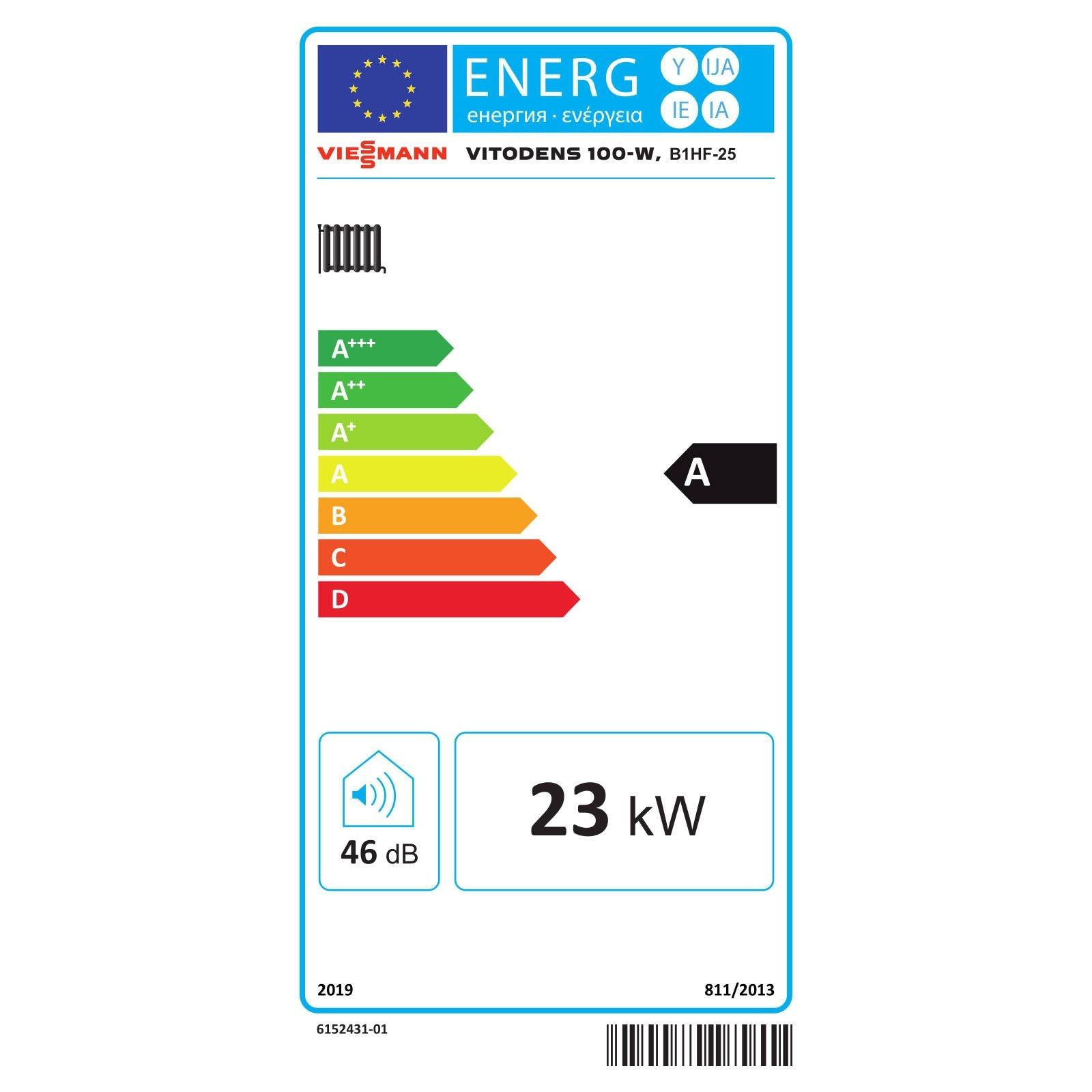 Viessmann Gas-Brennwerttherme Vitodens 100-W 25 kW Wandgerät Einzelbelegung Typ B1HF alle Gasarten – Bild 2 von 4