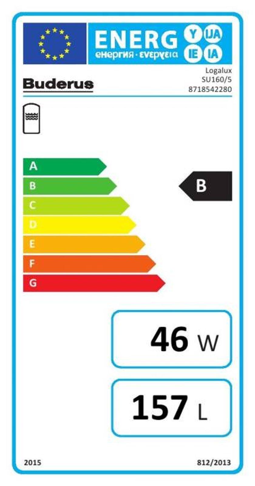 Buderus Warmwasserspeicher Logalux SU160/5W blau – Bild 2 von 2