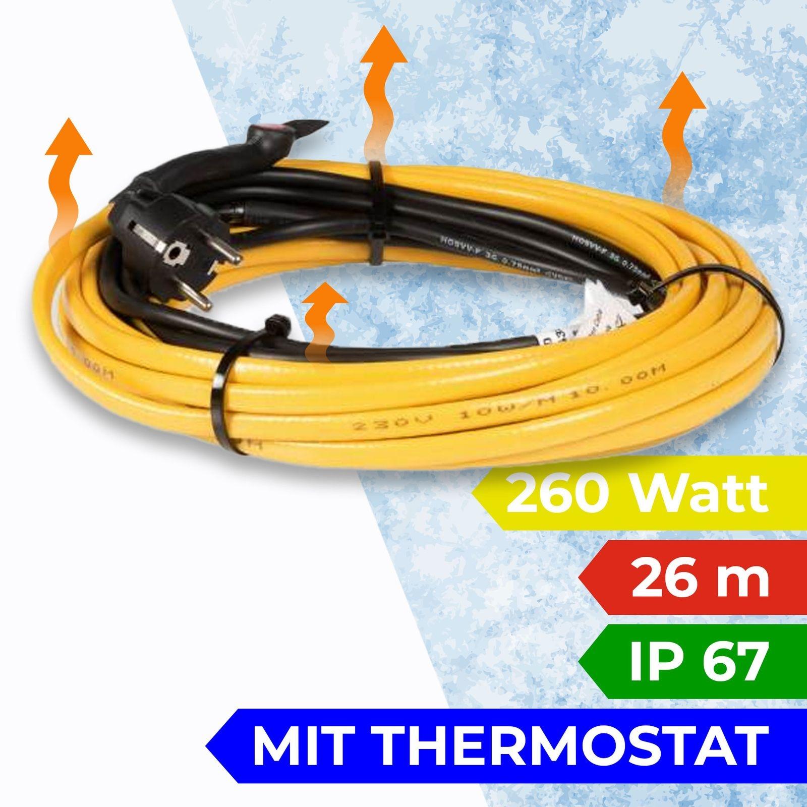 Rohrbegleitheizung Frostschutz-Heizleitung 26 m 260 Watt – Bild 4 von 4