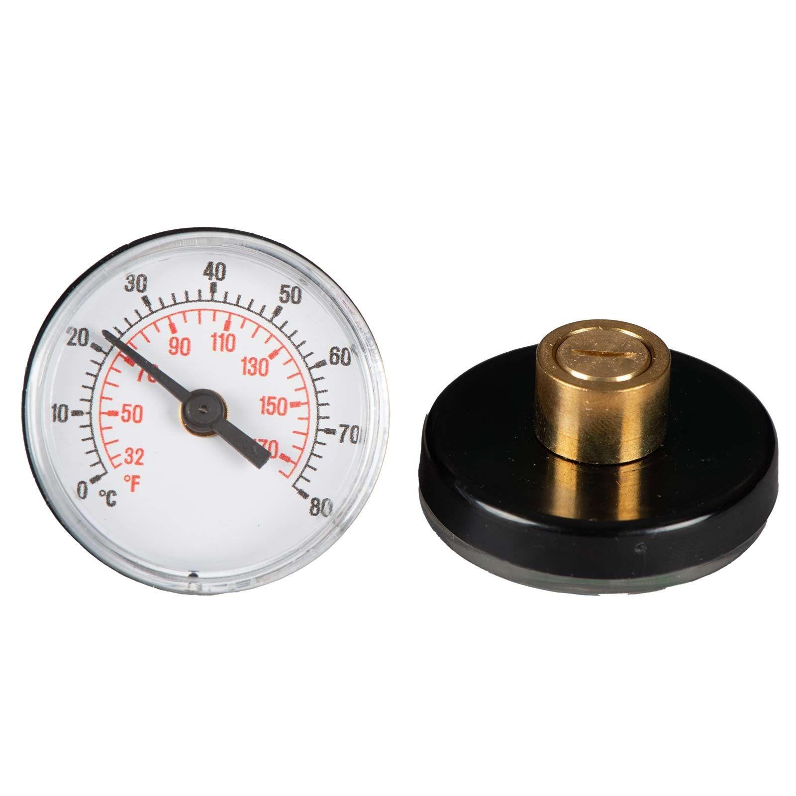 Thermometer für Kugelabsperrhahn und Kompakt-Regelstation