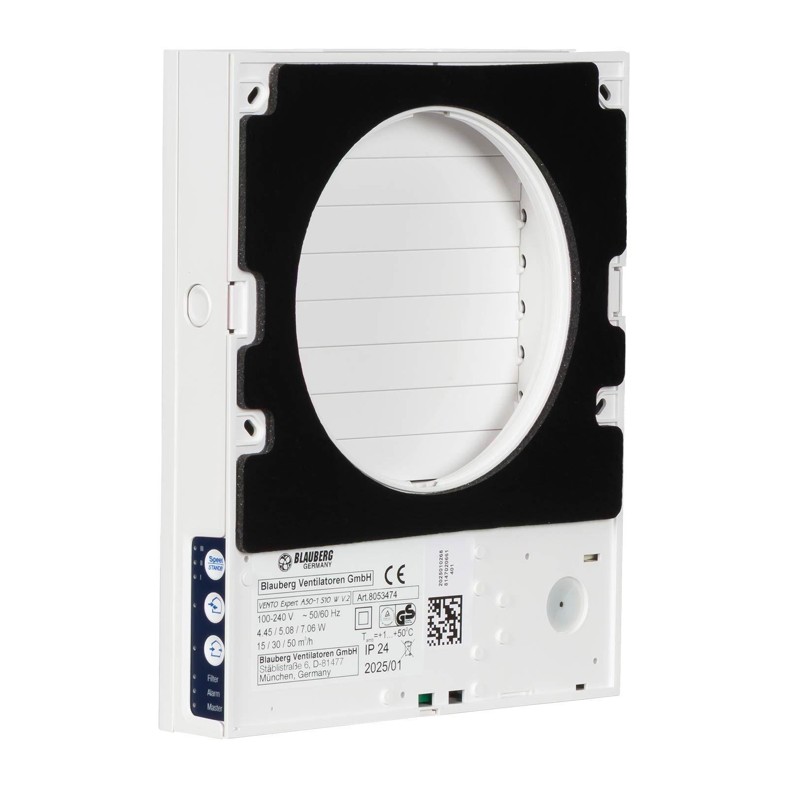 Blauberg Fertigstellungsset VENTO Expert A50-1 W V.2 weiße Innenblende, WLAN, DN 160 – Bild 4 von 6