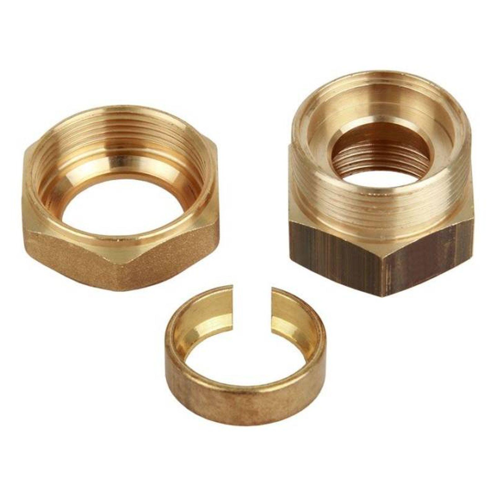 Schnellverschraubung für Solarrohr DN 16 x ¾ Zoll IG