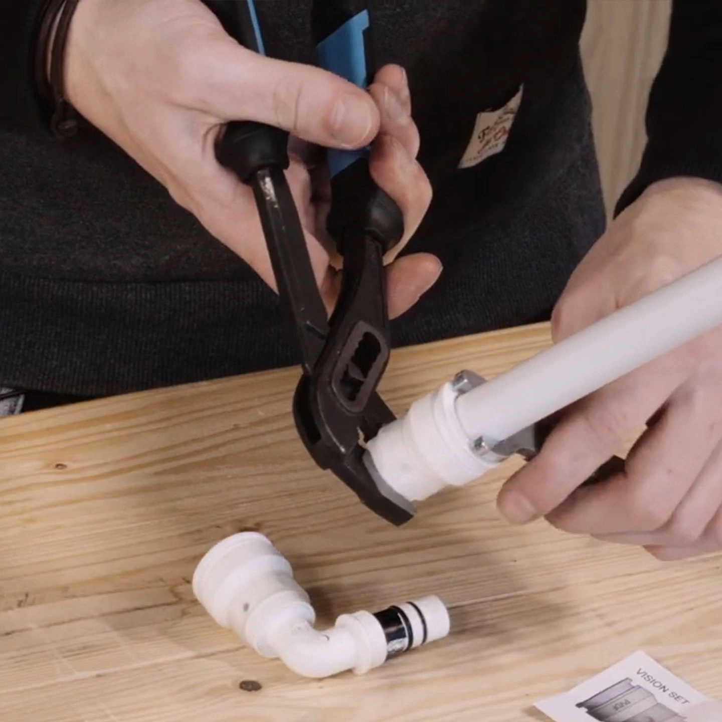 Installation eines Steckfitting-Systems