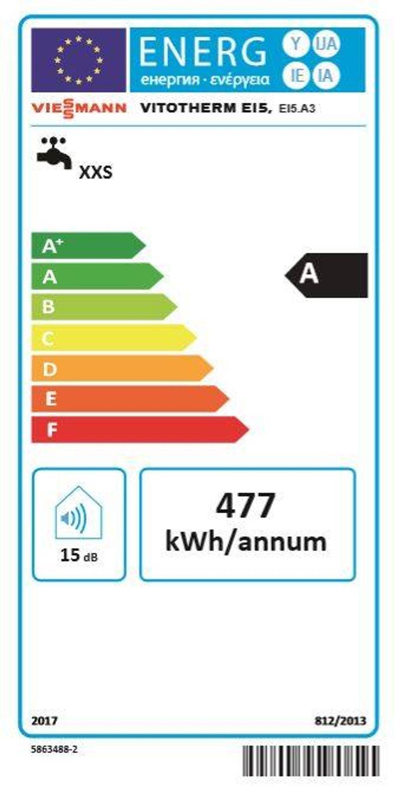 Viessmann Mini-Durchlauferhitzer Vitotherm EI5.A3 3,5 kW – Bild 2 von 8