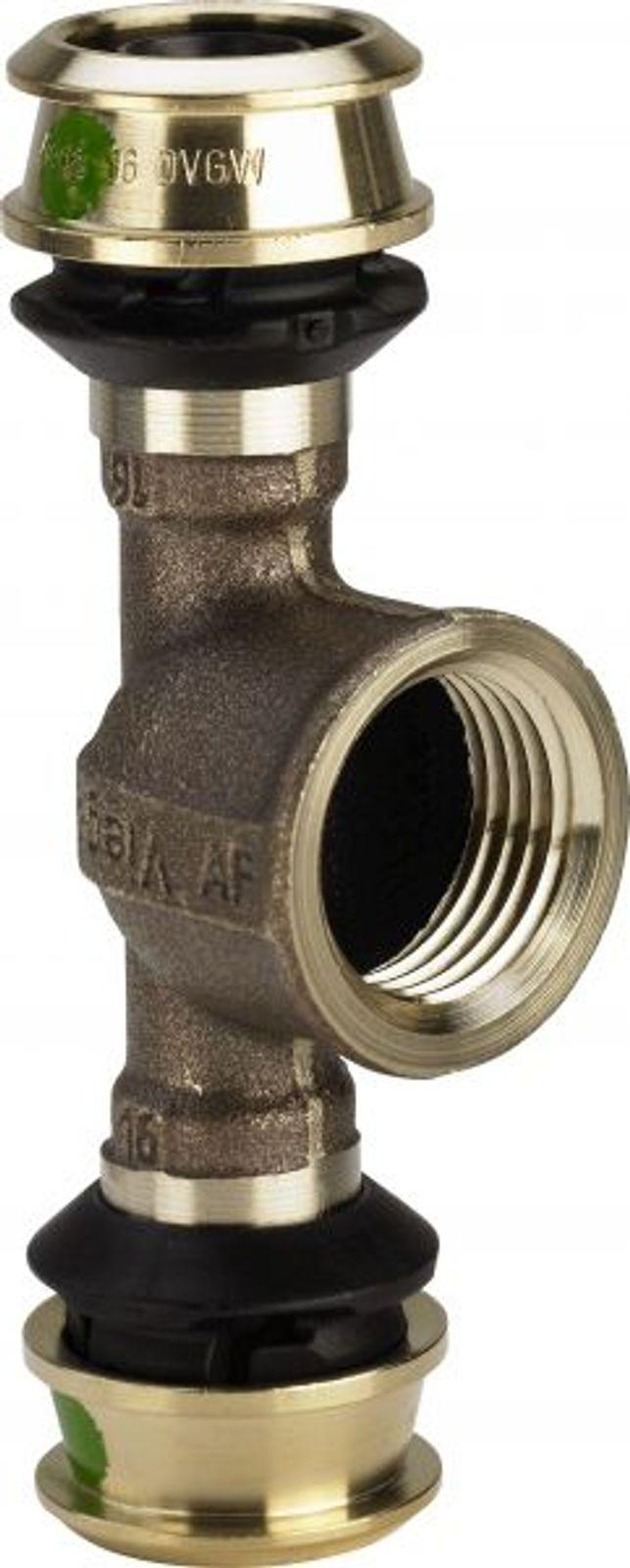Pressfitting Viega Raxofix 5317 T-Stück 20mm x 1/2" IG x 20mm SC-Contur