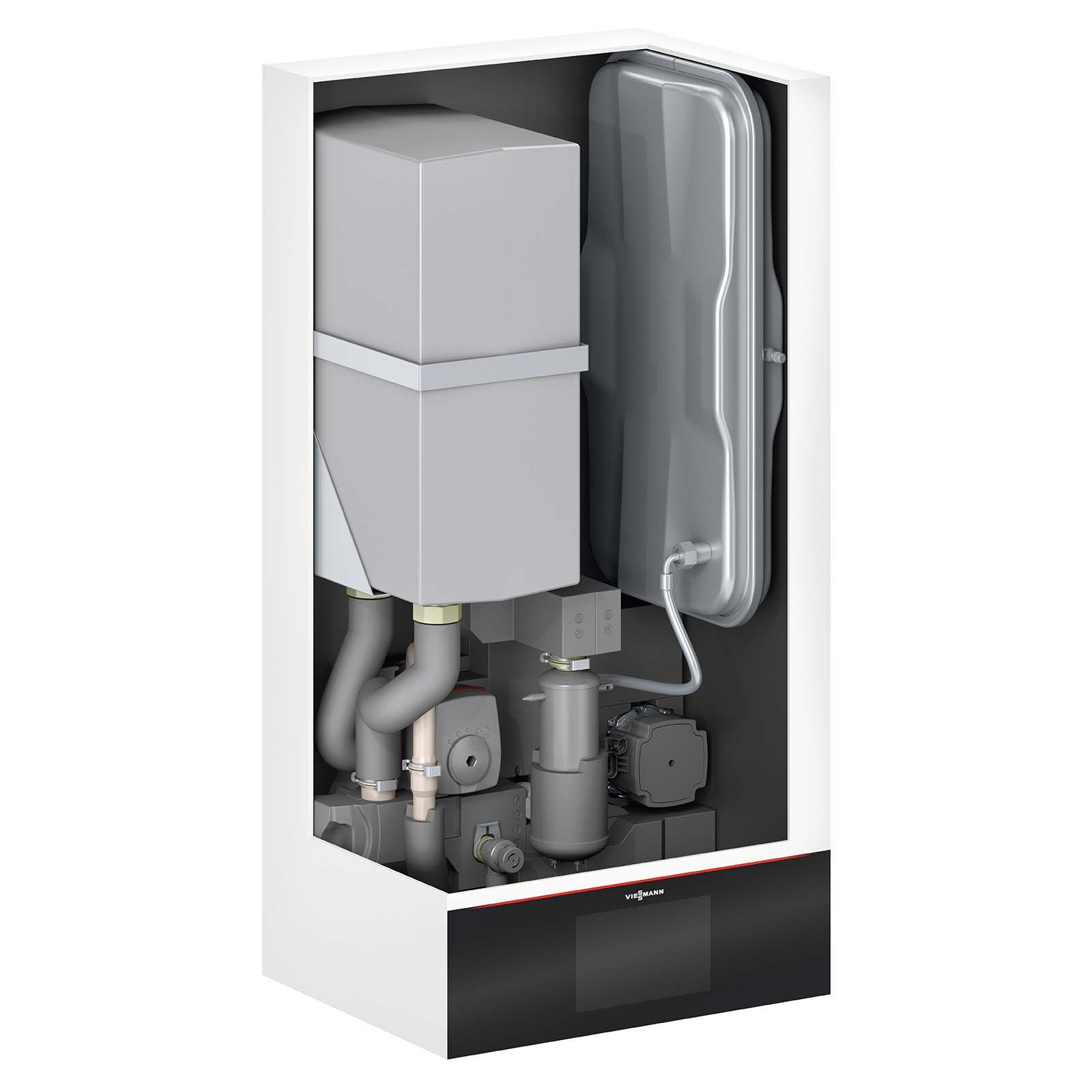 Viessmann Paket Vitocal 150-A Luft/Wasser-Wärmepumpe 9,7 kW AWO-E-AC 151.A10 400V Monoblock mit Speicher Vitocell 100-V CVWC 250l