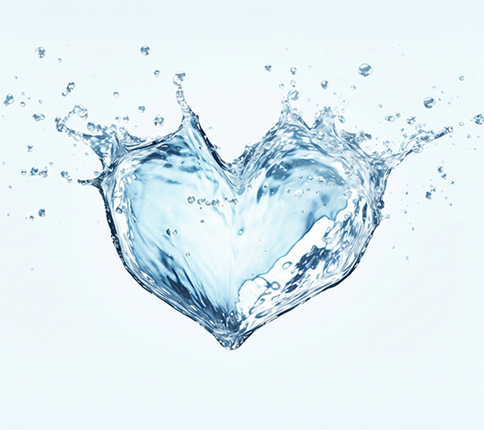 Herz aus Wasser