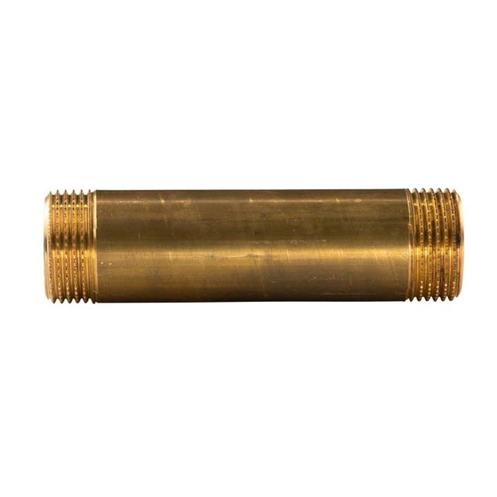 Messing Gewinde-Fitting Distanz Doppelnippel 1"-1" L= 120 mm, schwere Ausführung
