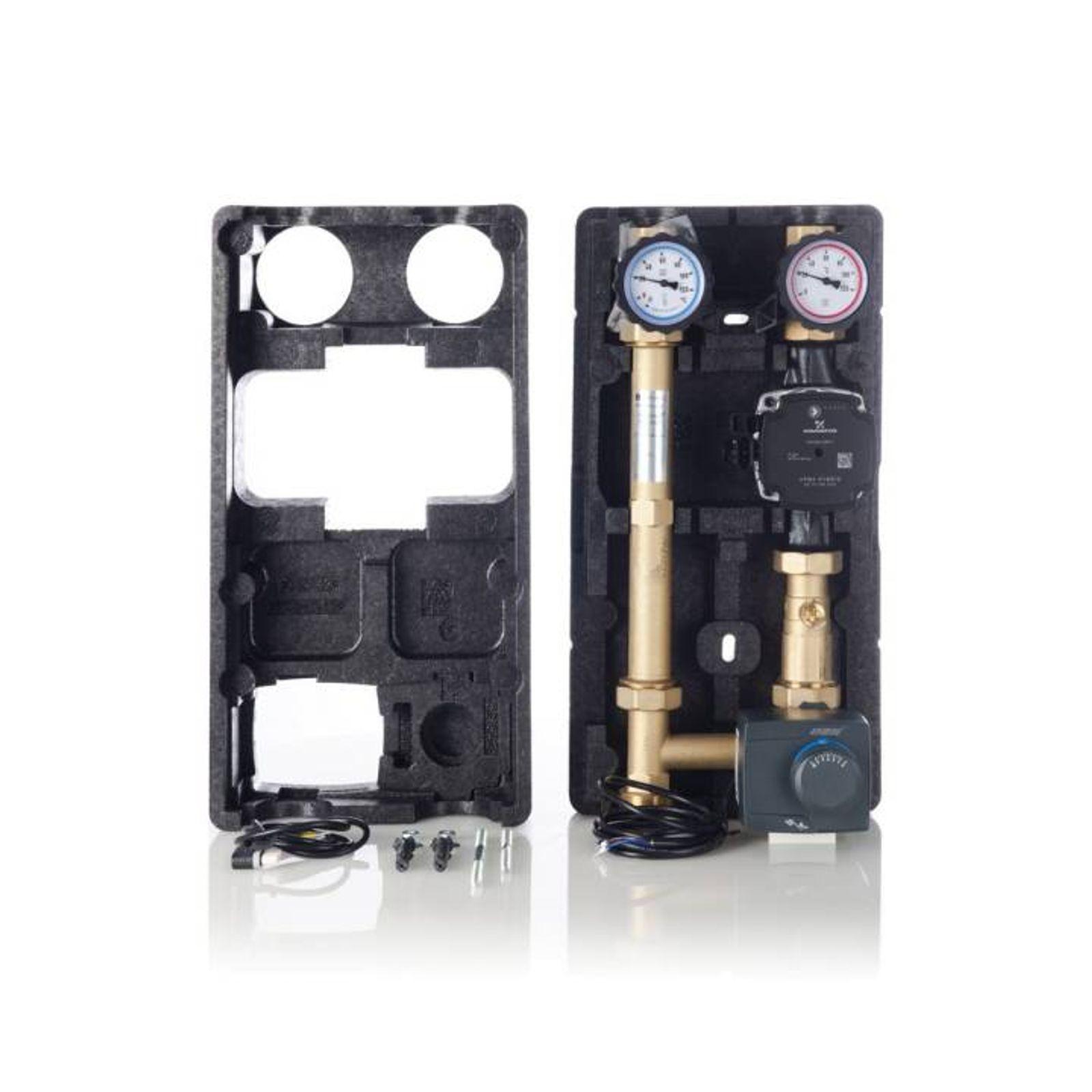 Afriso Heizungspumpengruppe PrimoTherm 180-2 DN 25 mit Pumpe und 3-Wege-Mischer für gemischte Heizkreise – Bild 2 von 4