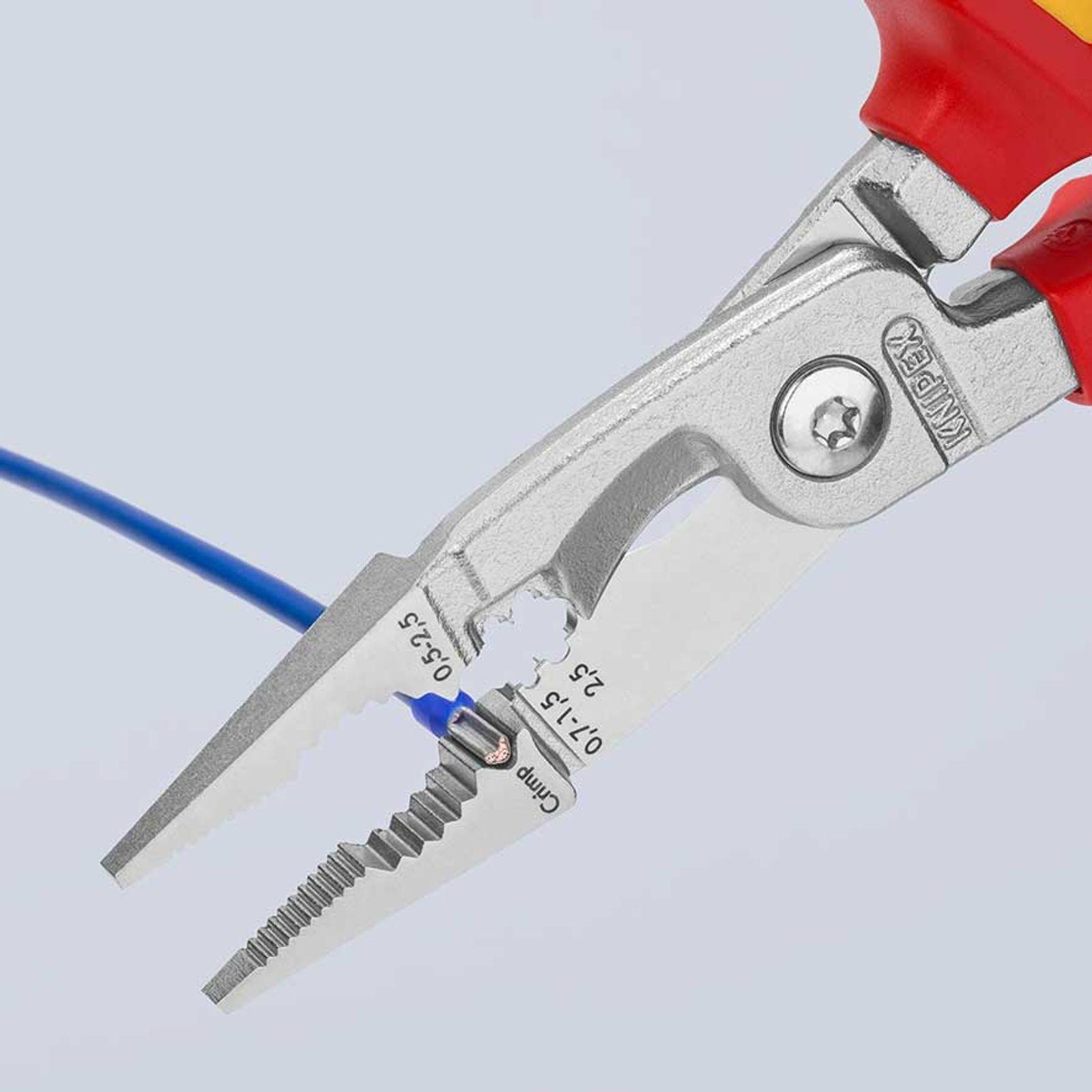 KNIPEX Elektro-Installationszange 200 mm – Bild 4 von 6