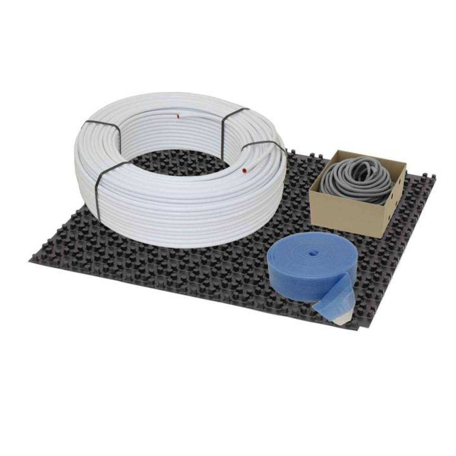 60 m² Set Noppensystem 11 mm WLG 035 16x2 Alu-Verbundrohr Raster 15 cm + Zubehör