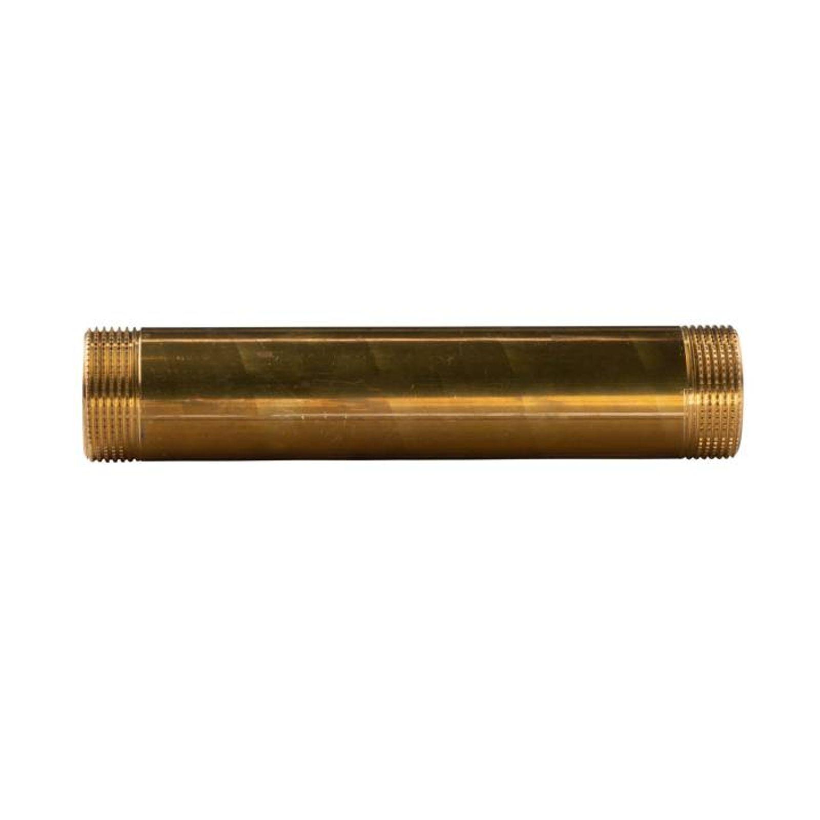Messing Gewinde-Fitting Distanzdoppelnippel 1 1/4" - 1 1/4" L= 200mm, schwere Ausführung – Bild 2 von 2