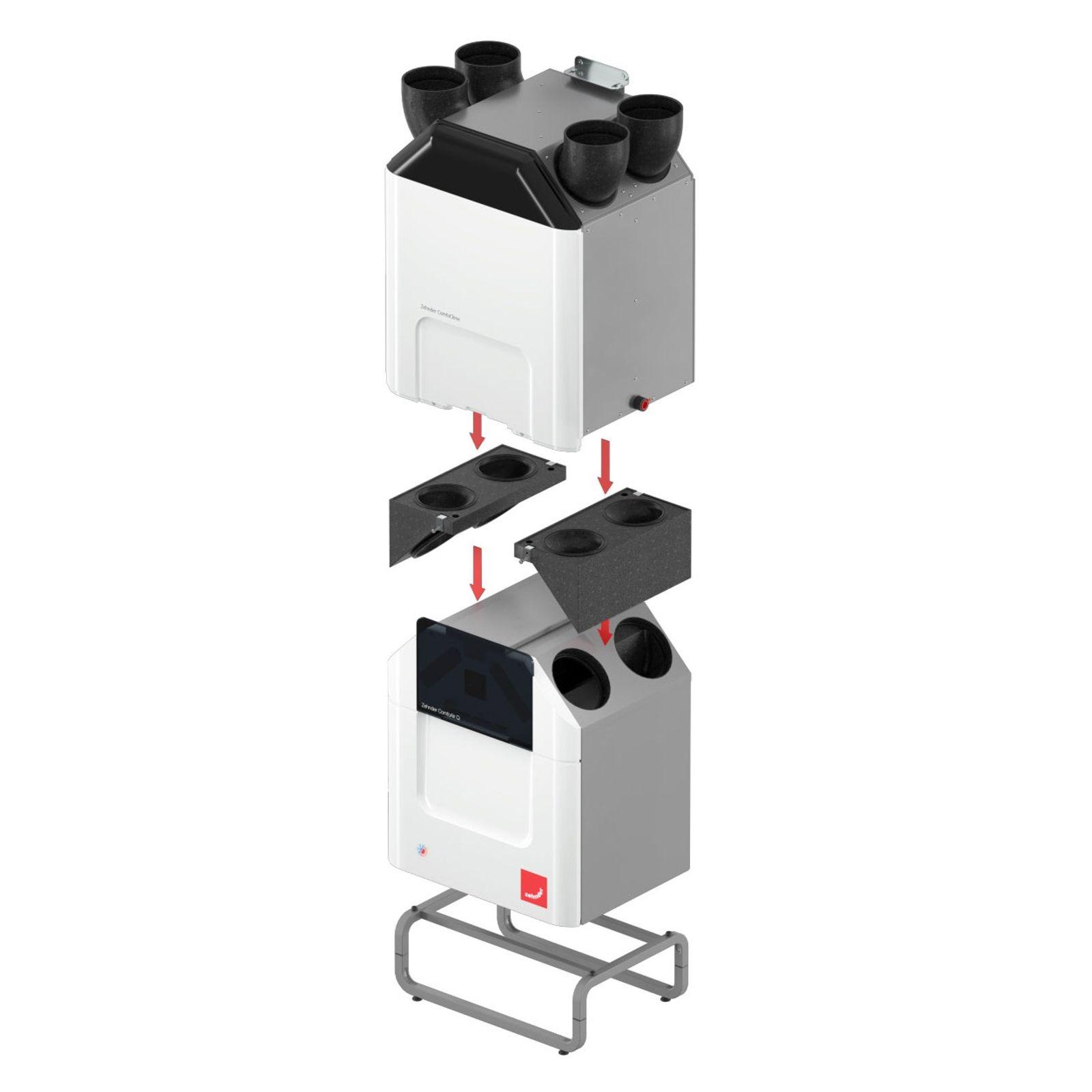 Zehnder ComfoClime Cool Komfort-Paket 24 mit Lüftungsgerät ComfoAir Q350 TR Enthalpie