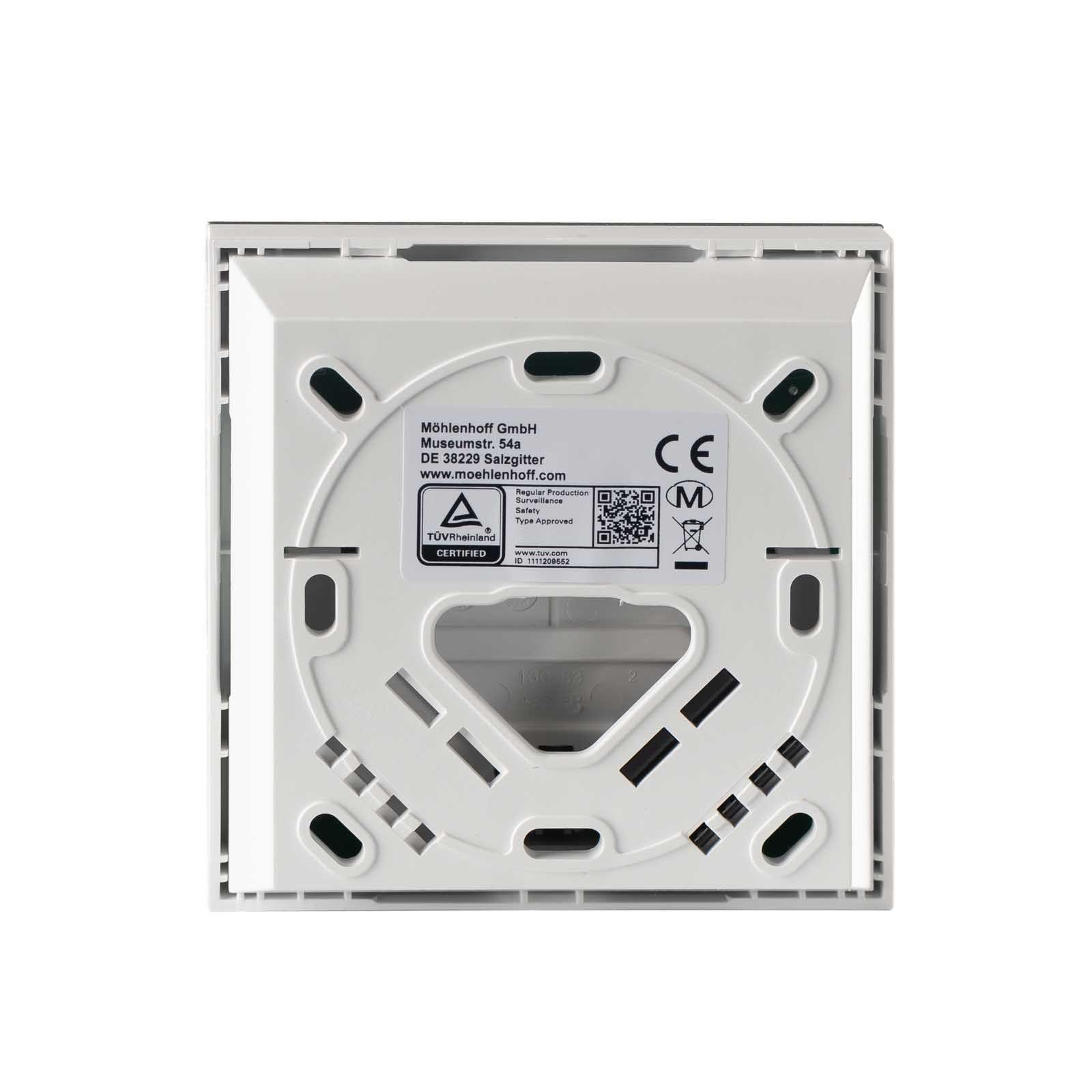 Alpha Regler direct Standard LCD 230 V Raumthermostat mit Designscheibe & Triac