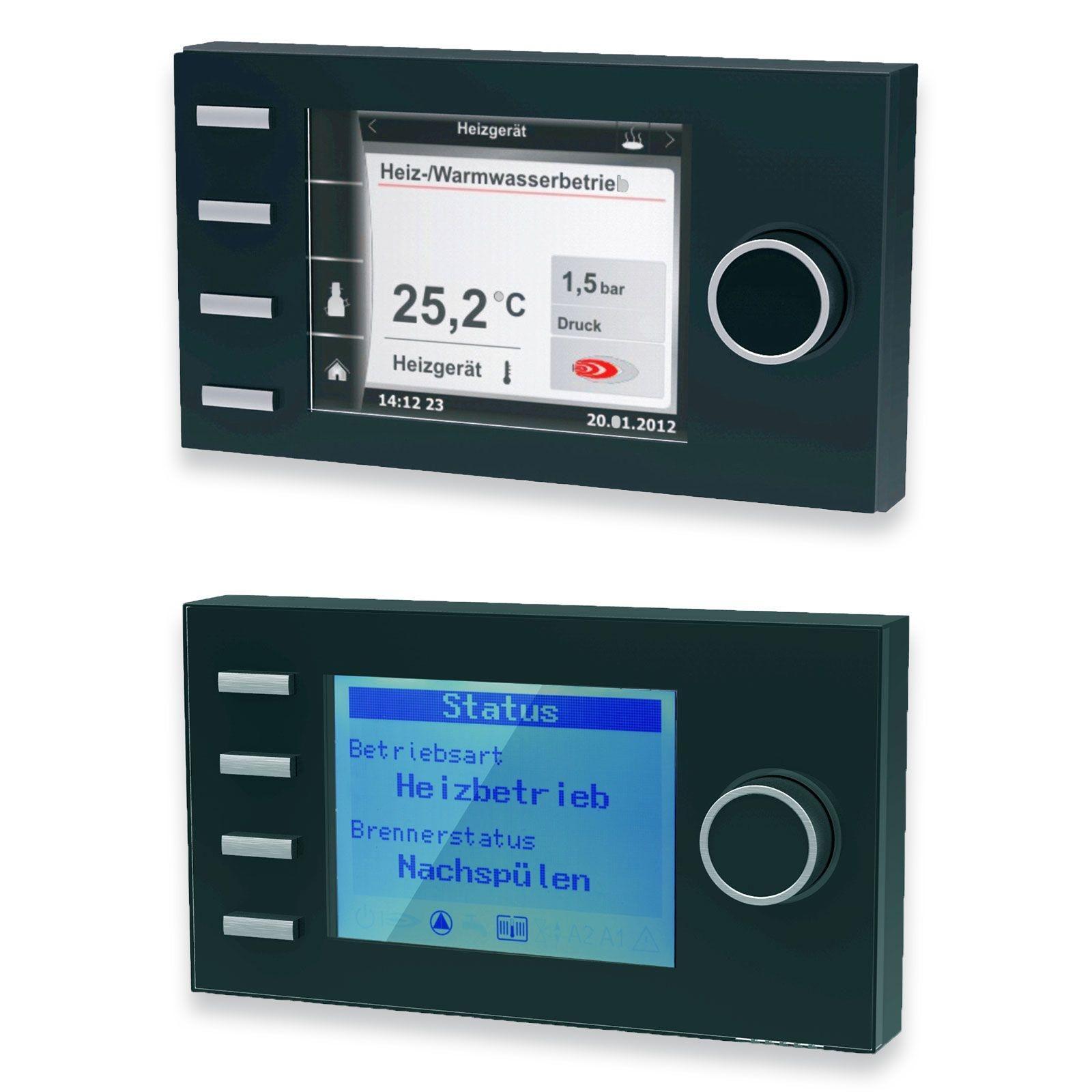 Wolf Gas-Hybridheizung 24 kW mit Gasbrennwert-Heiztherme CGB-2-24, Luft-/Wasser-Wärmepumpe CHA-10/400V, 200 L Pufferspeicher SPU-1, 300 L Warmwasserspeicher SEW-1, Bedienmodul BM-2