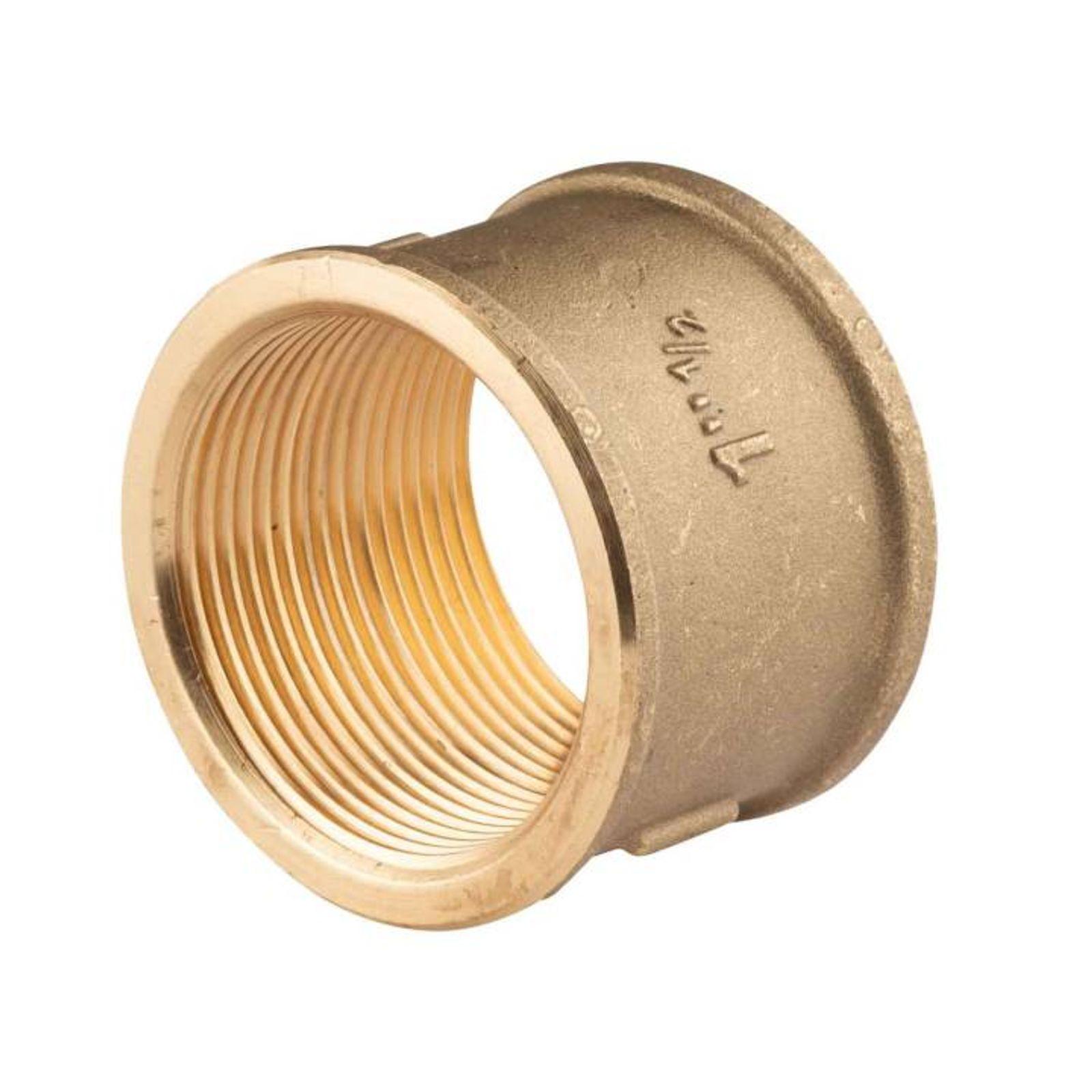Messing Gewinde-Fitting Muffe 1 1/2"IG - 1 1/2"IG (DN 40) - schwere Ausführung – Bild 2 von 2