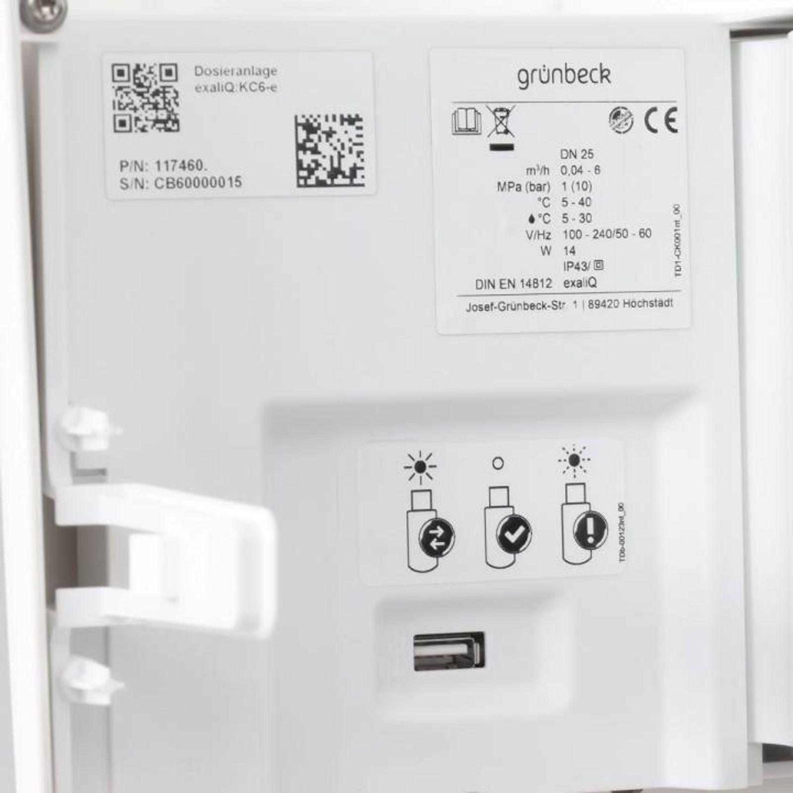 Grünbeck Dosieranlage exaliQ SC6-e für softliQ:SD/MD – Bild 5 von 6