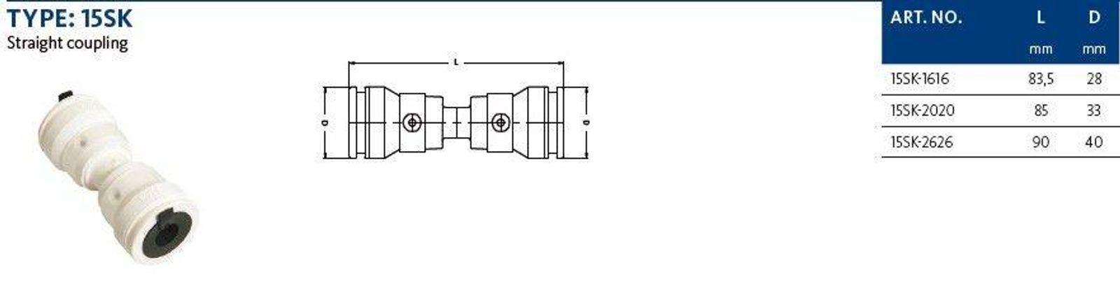 Aluverbund Steckfitting Henco Vision Kupplung 16 x 2 – Bild 2 von 2